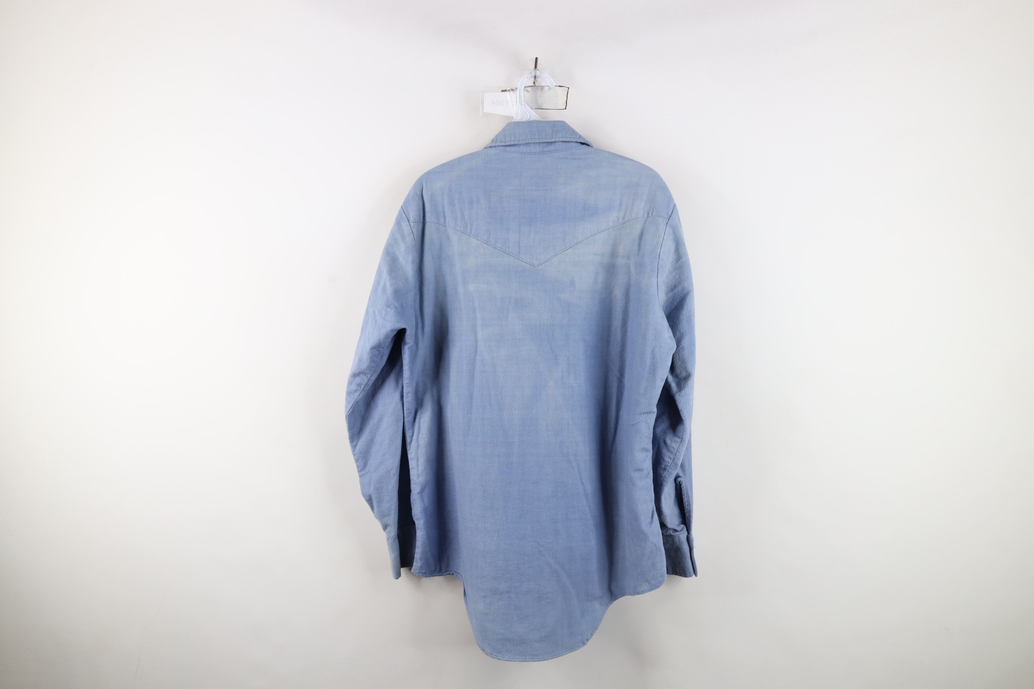 Vintage Vintage 70s Streetwear Chamois Cloth Button Shirt USA Size US L / EU 52-54 / 3 - 13 Thumbnail