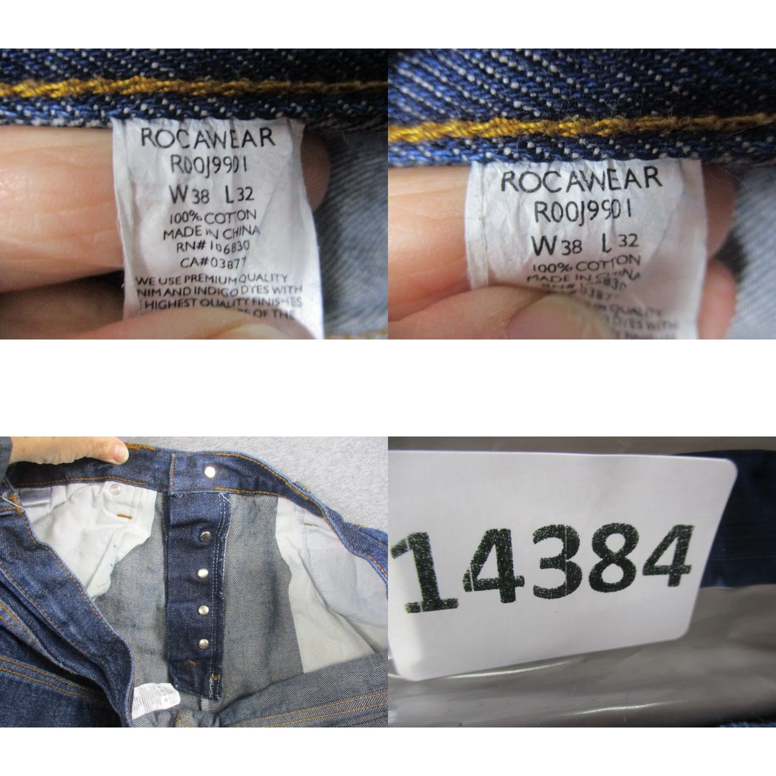 Rocawear Rocawear Jeans Men 38x33 Baggy Loose Fit Blue Wash Denim Hip Hop Y2K Distressed Size US 38 / EU 54 - 10 Thumbnail