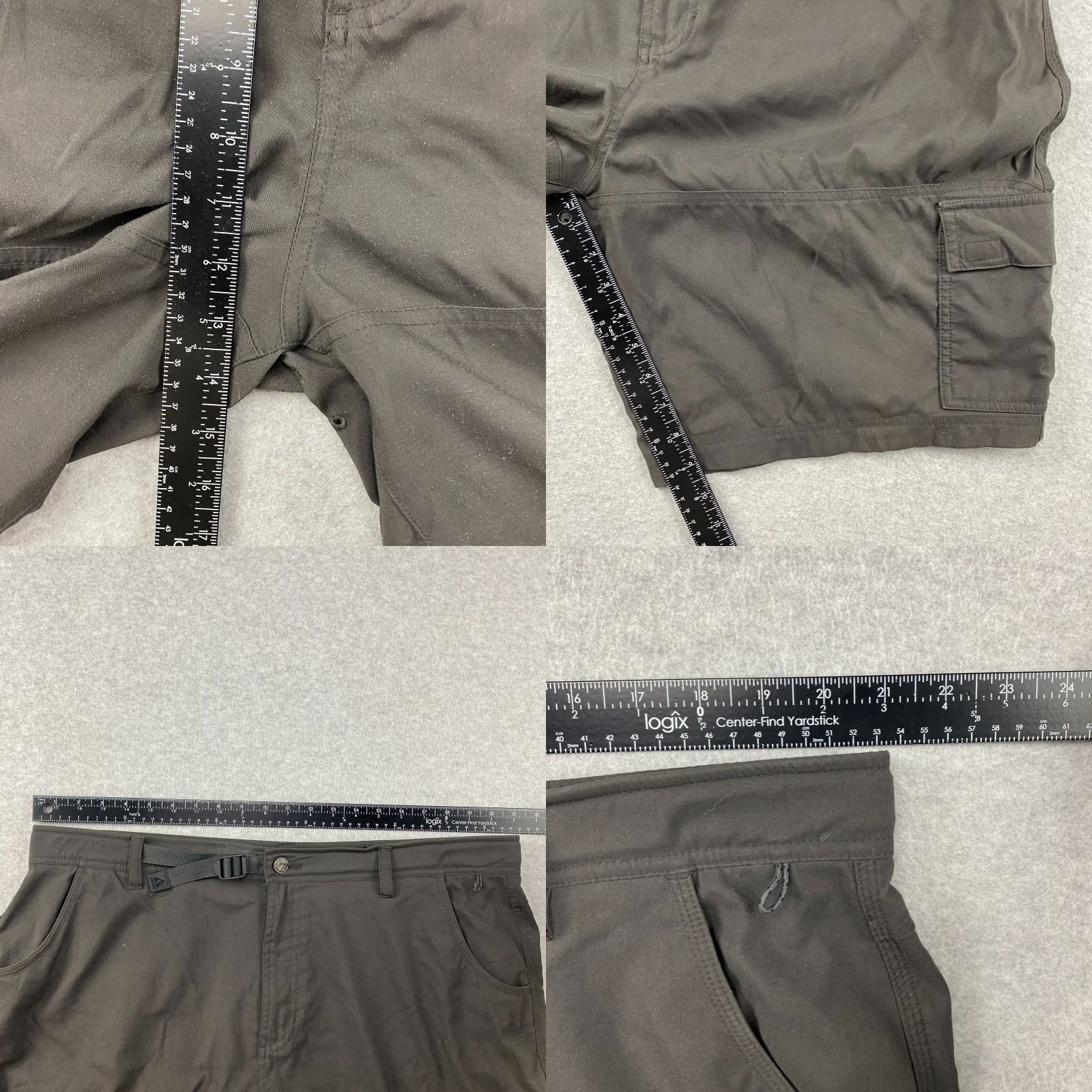 Vintage Gerry Cargo Shorts Mens 40 Brown Nylon Stretch Breathable Hiking Outdoors Casual Travel Cargo Pocket 42 Waist Zipper Logo Button Pants Womens? Size US 40 / EU 56 - 8 Thumbnail