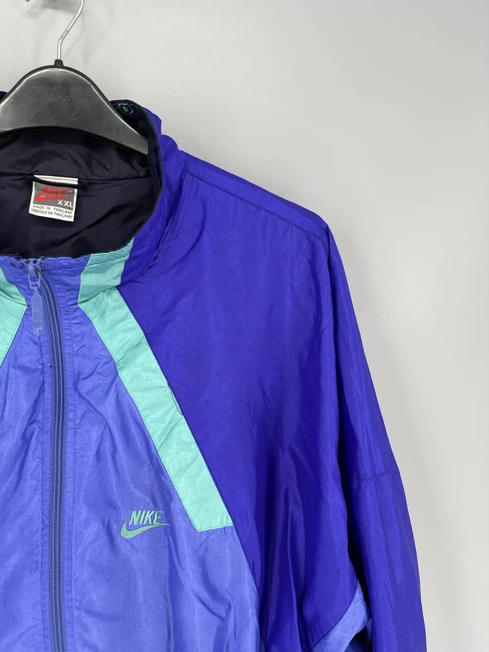 Vintage 80s Vintage Nike Just do it Nylon Track Top Jacket Size US XXL / EU 58 / 5 - 7 Thumbnail