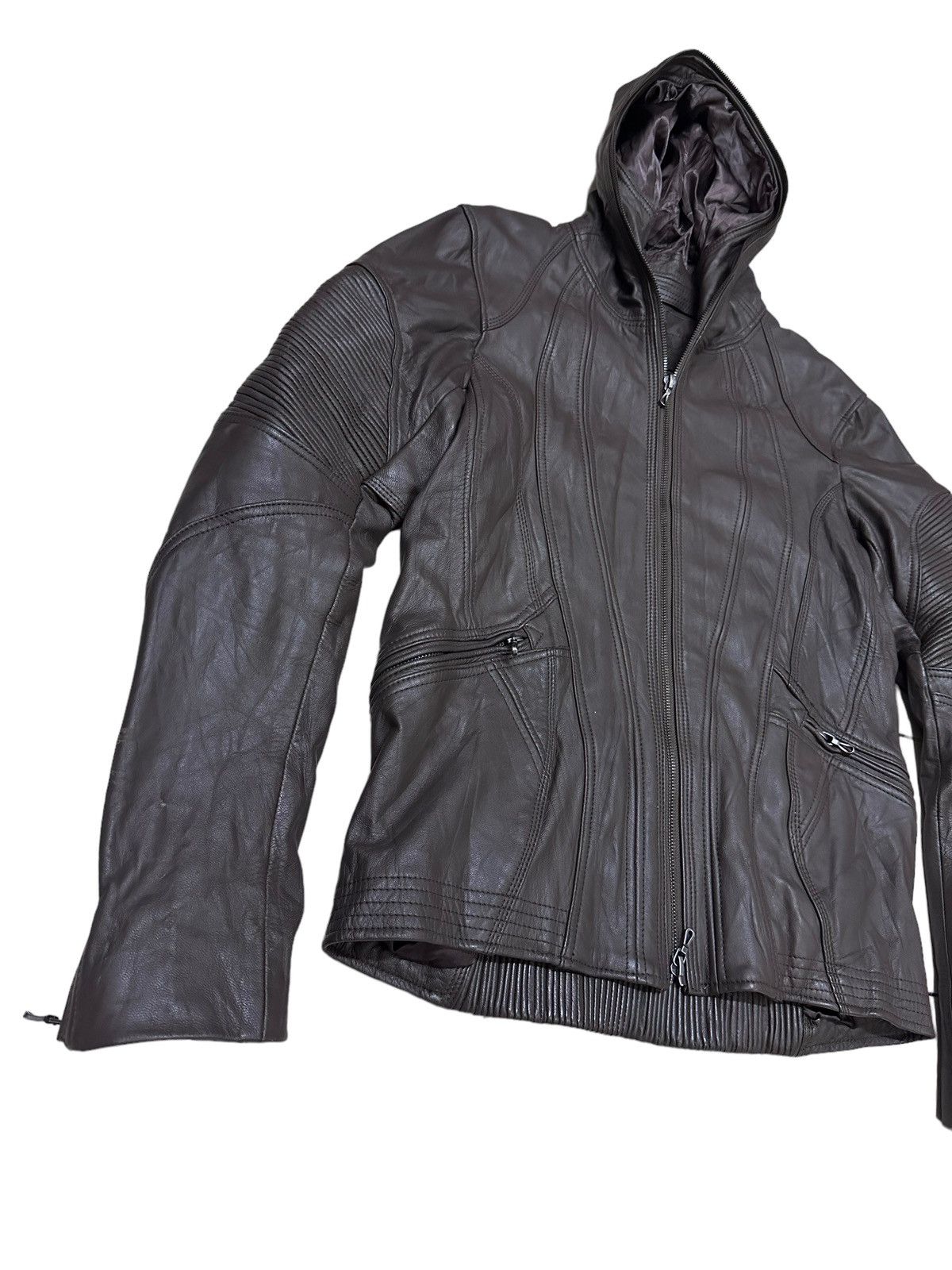 GOA RARE ‼️ Goa Archive Goat Leather Full Zipper Hooded Jacket Size US S / EU 44-46 / 1 - 5 Thumbnail
