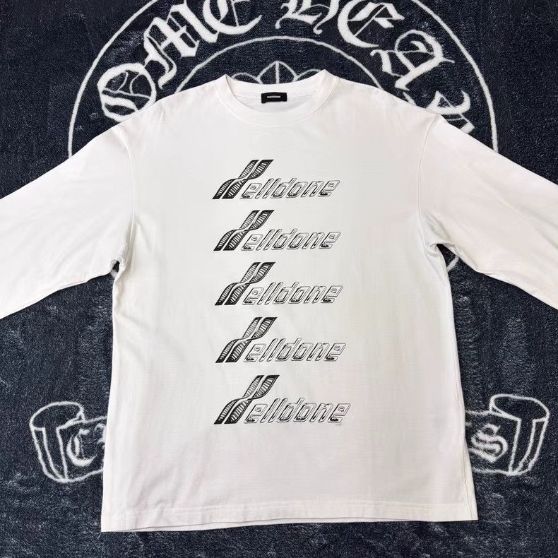 WE11DONE WE11DONE Black & White All-Over Print Long Sleeve Q10 Size US S / EU 44-46 / 1 - 1 Thumbnail