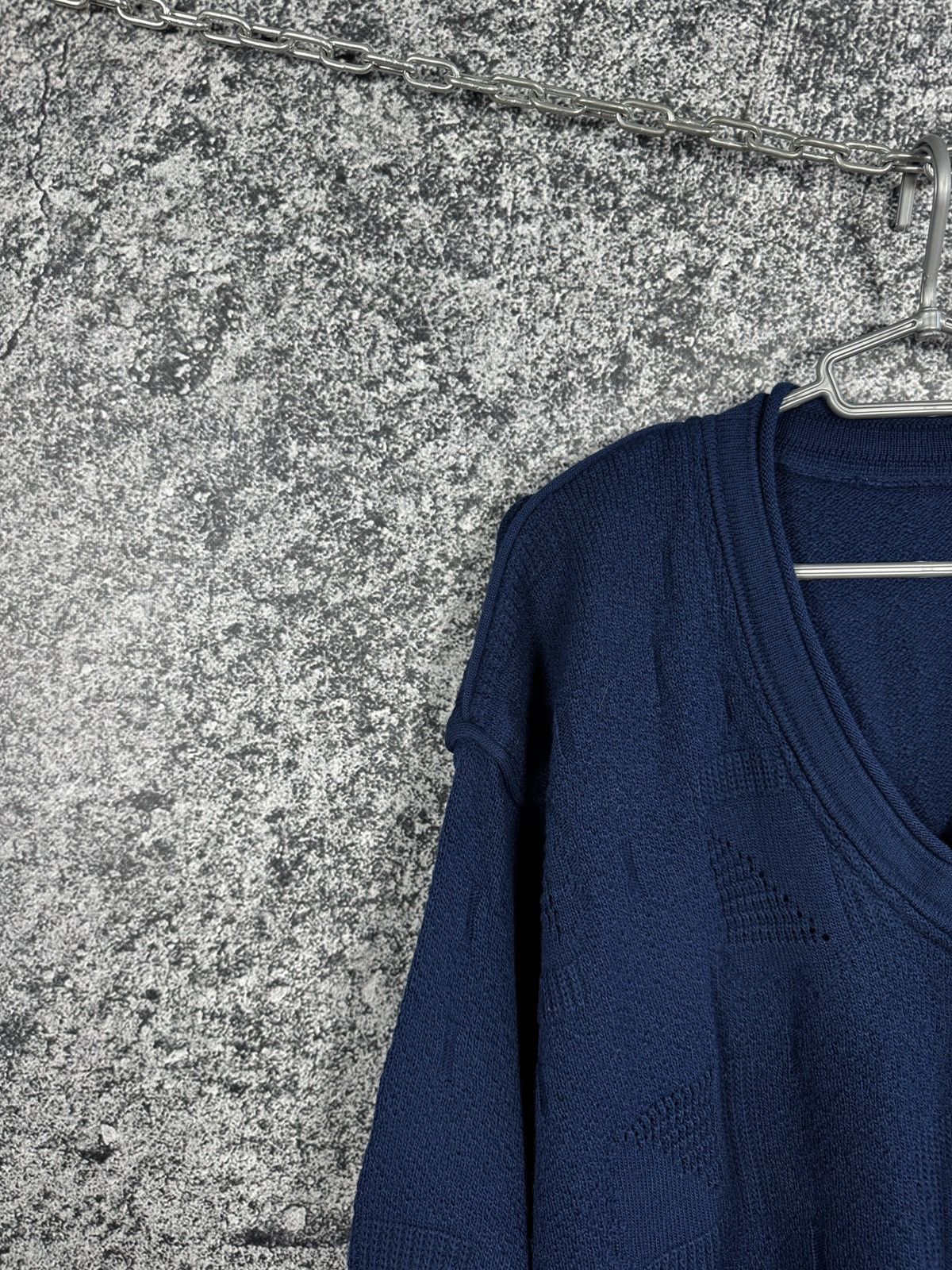Carlo Colucci Carlo Colucci Vintage V-Neck Wool Sweater Jumper Size 56 Size US XL / EU 56 / 4 - 3 Thumbnail