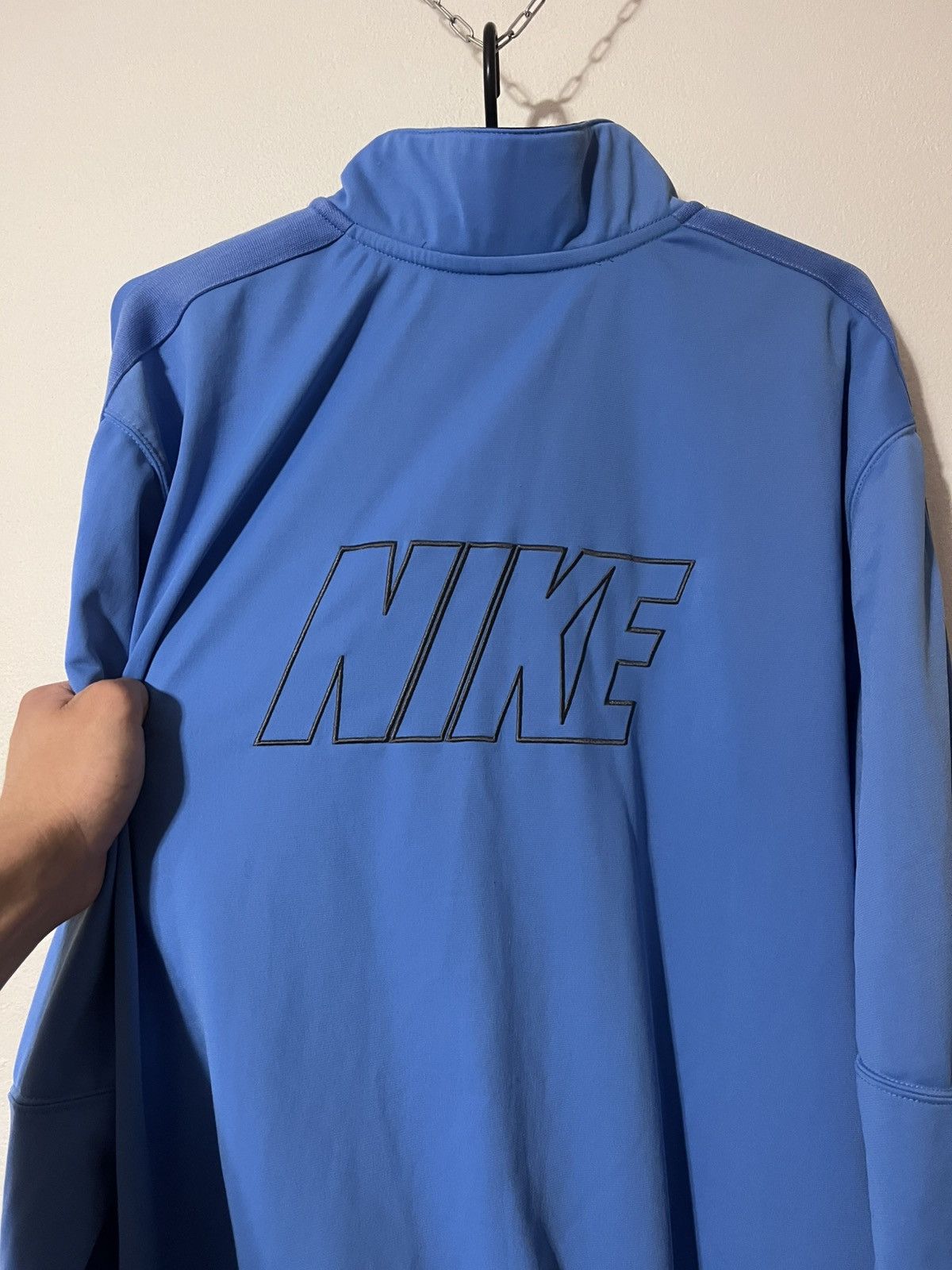 Nike Vintage Nike Track Jacket Blue Zip Up XL Y2K Size US L / EU 52-54 / 3 - 2 Thumbnail