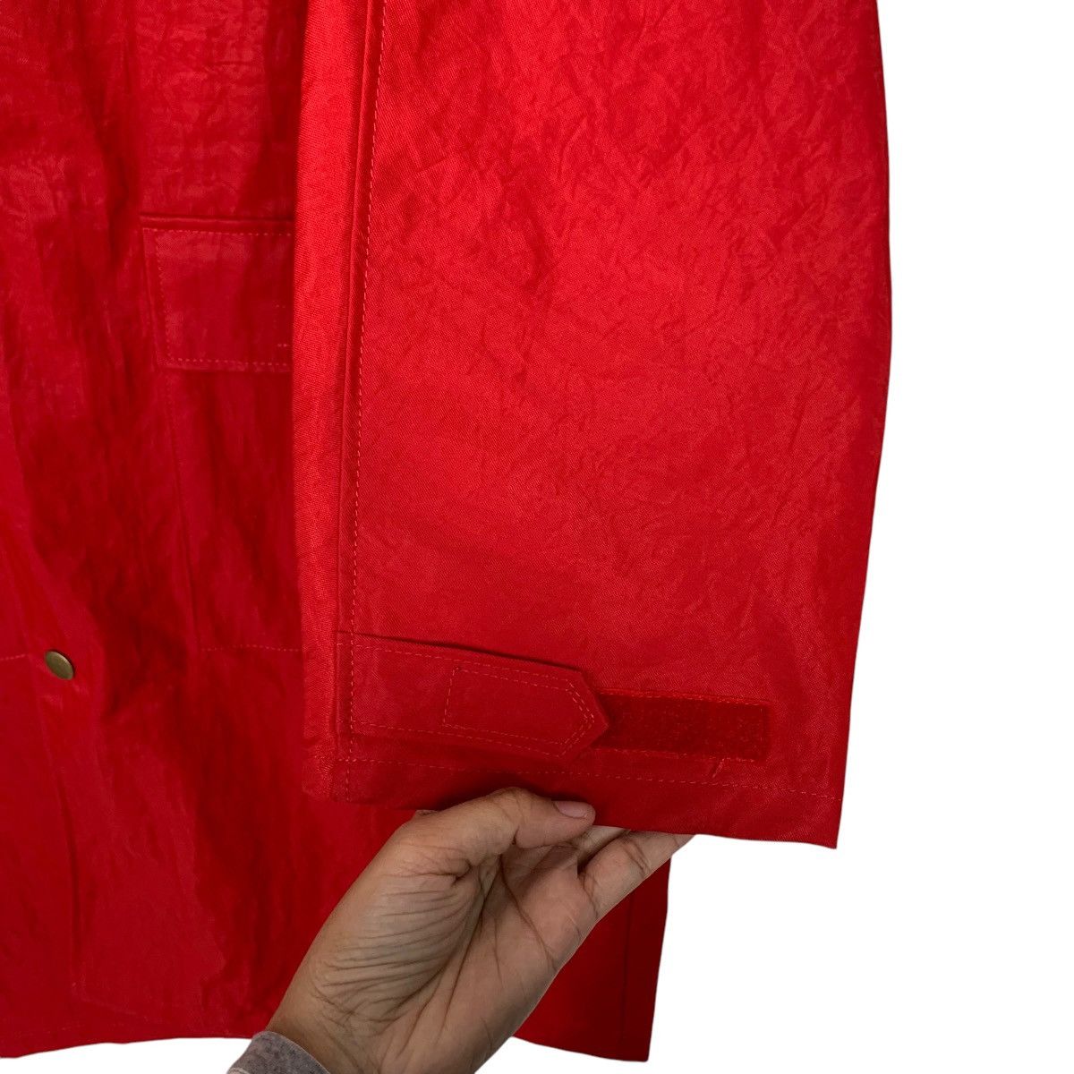 Vintage LARK Skiing Big Logo Hooded Raincoat Jacket #2712-C122 Size US XXL / EU 58 / 5 - 15 Thumbnail