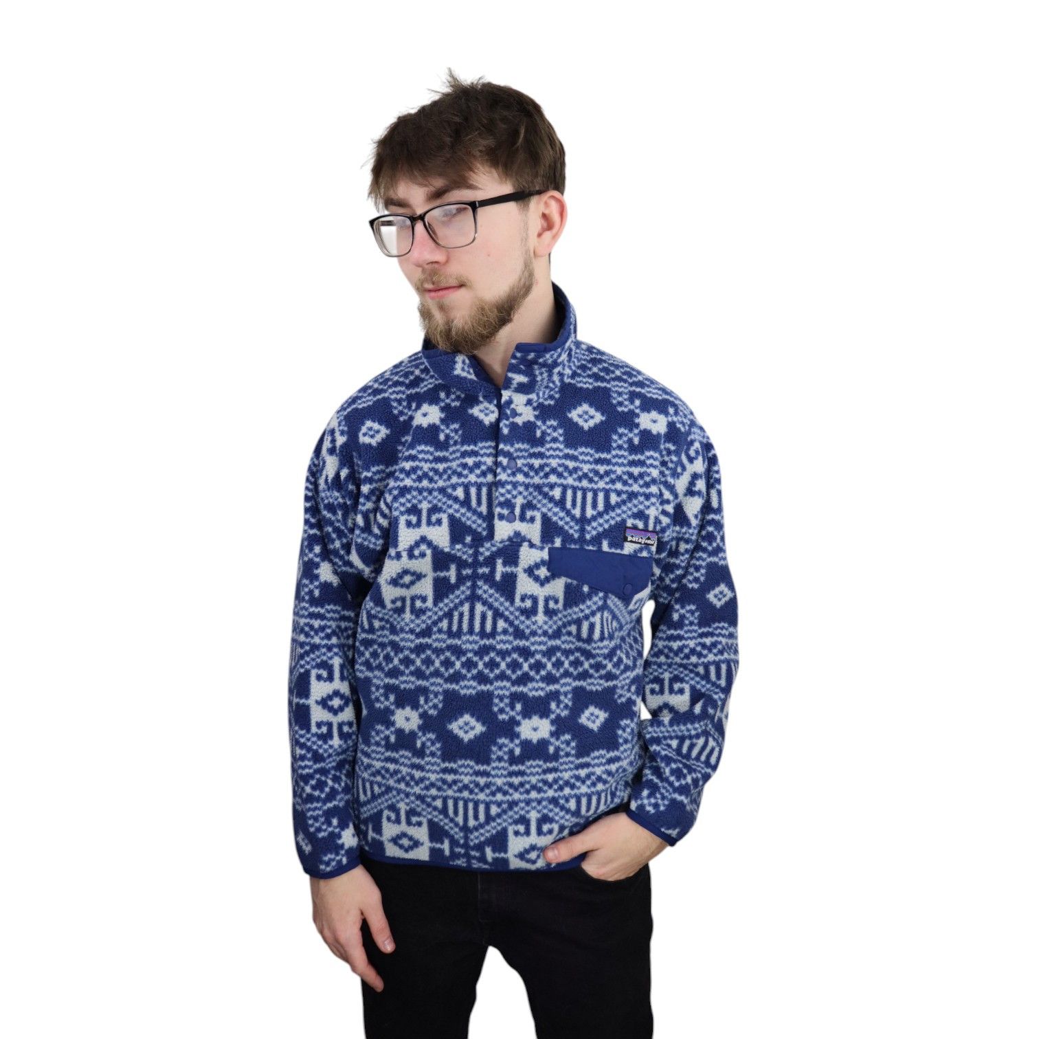 Arc'teryx × Patagonia × Supreme Vintage Patagonia Fischer Drake Aztec Fleece Jacket Mens XS Size US XS / EU 42 / 0 - 2 Thumbnail