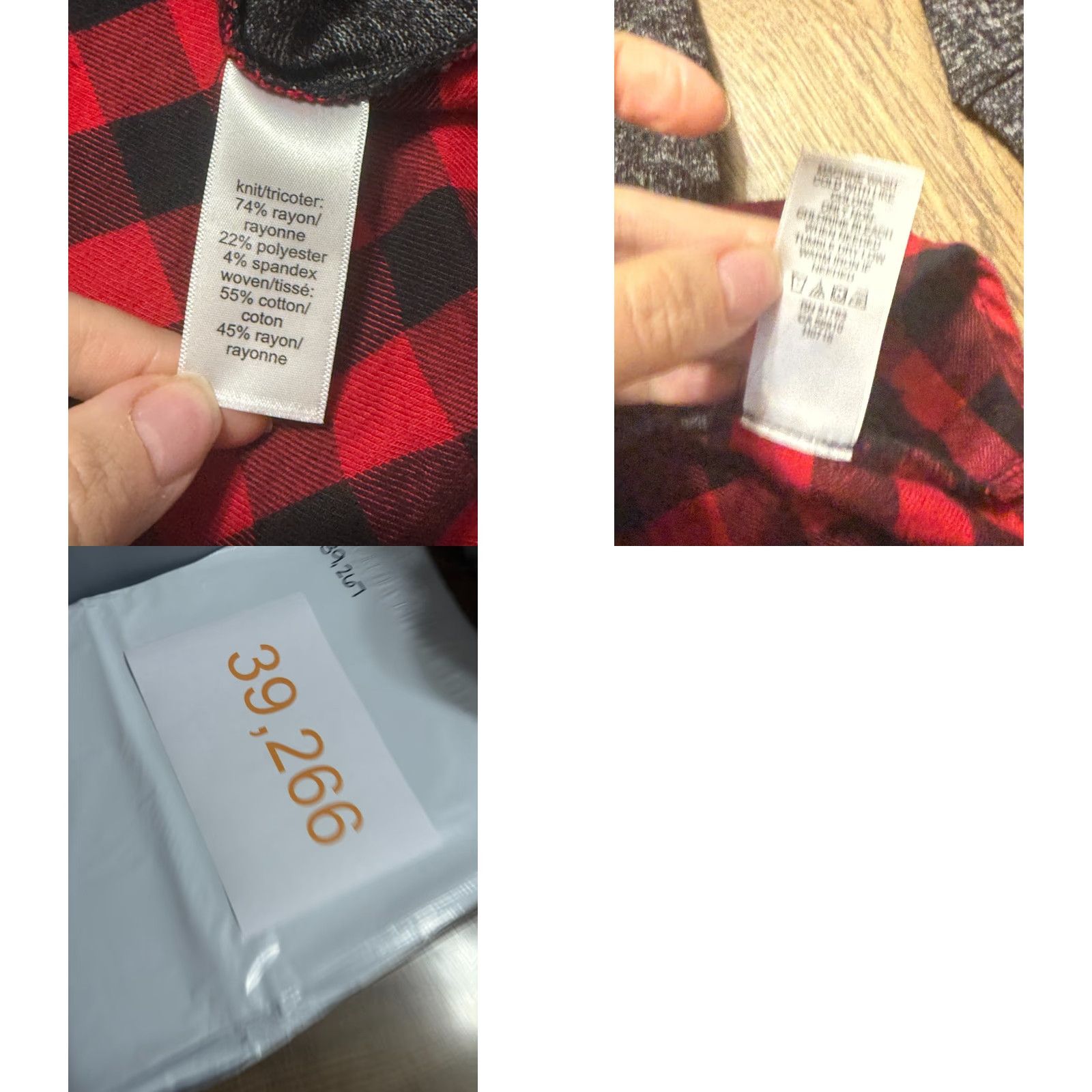 Vintage Maurices Shirt Women's Medium Red Black Grey Plaid Long Sleeve Shirt Size M / US 6-8 / IT 42-44 - 8 Thumbnail