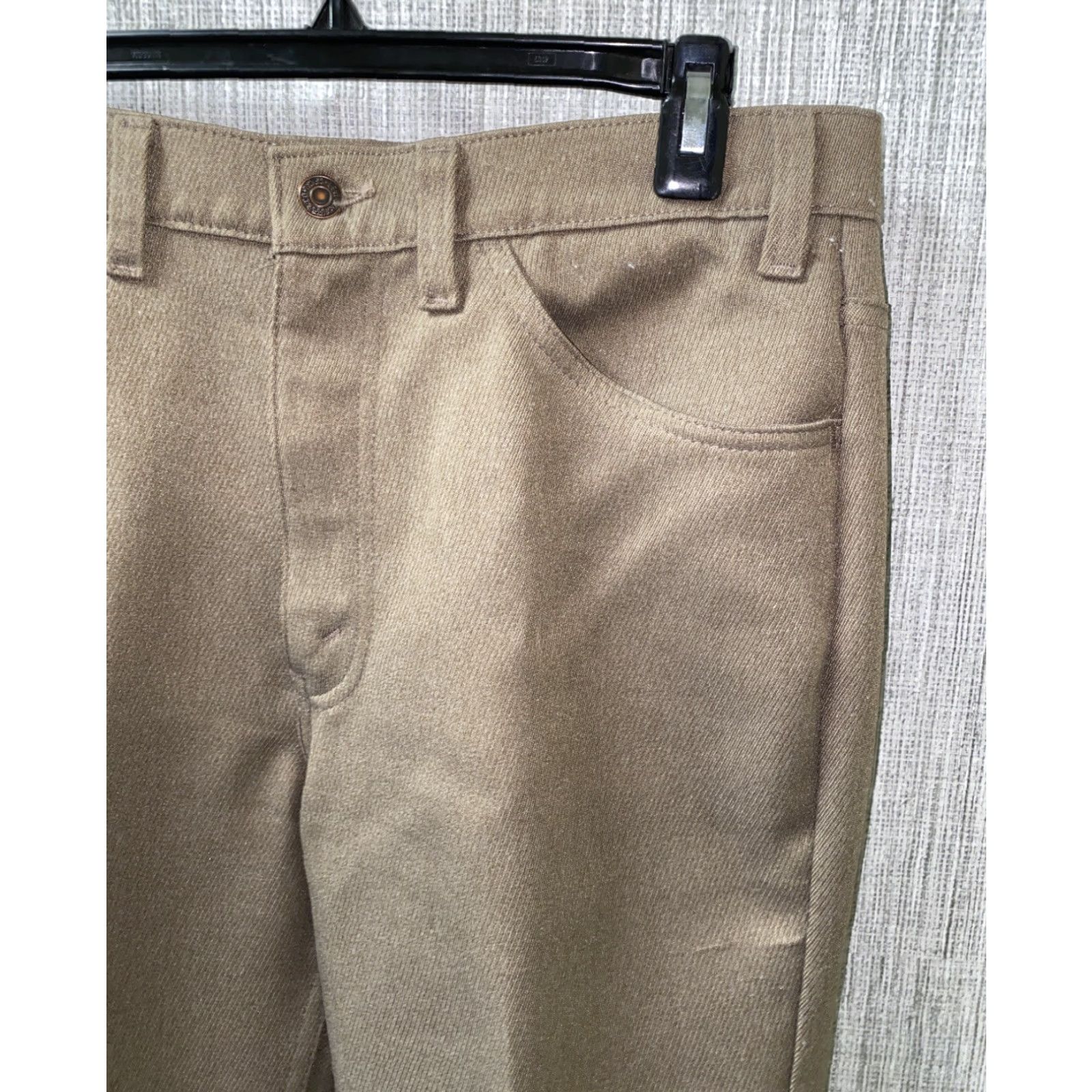 Levi's Levi’s Mens Brown Zip Fly Pleated Dress Pants Size 34 X 30 USA Made Pants Size US 34 / EU 50 - 2 Thumbnail