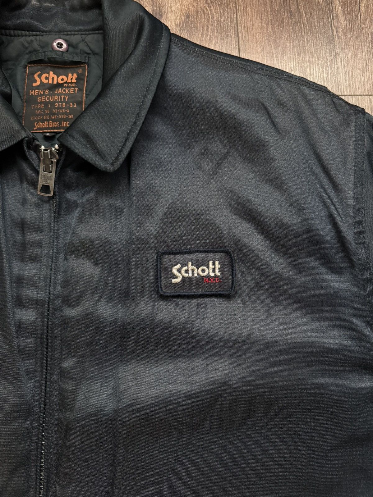 Schott Schott Vintage men’s made in USA Security bomber jacket Size US L / EU 52-54 / 3 - 4 Thumbnail
