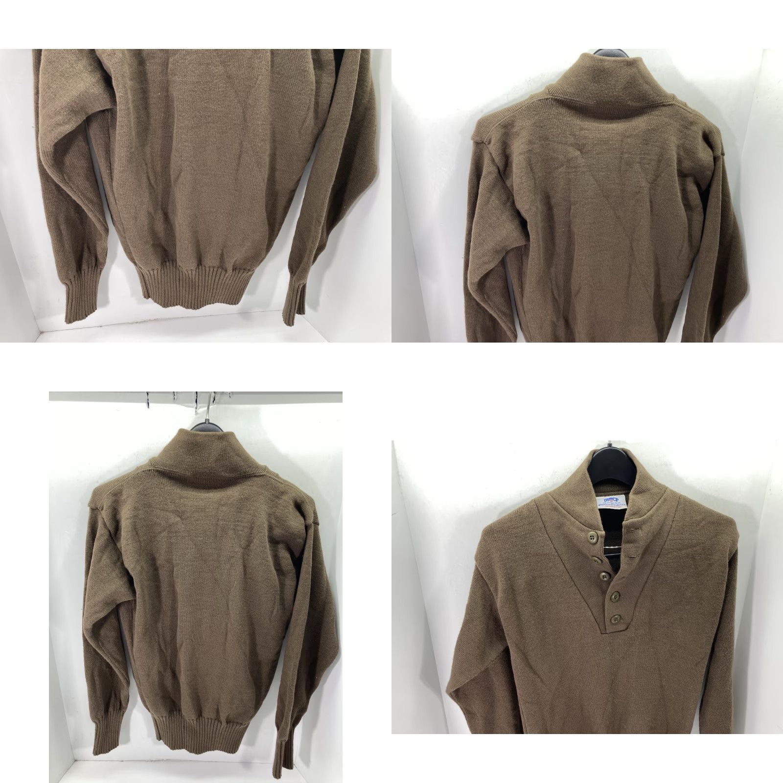 Vintage VINTAGE USGI Military Henley Sweater Men Medium Brown 5 Button Knit Long Sleeve Acrylic VTG Size US M / EU 48-50 / 2 - 8 Thumbnail