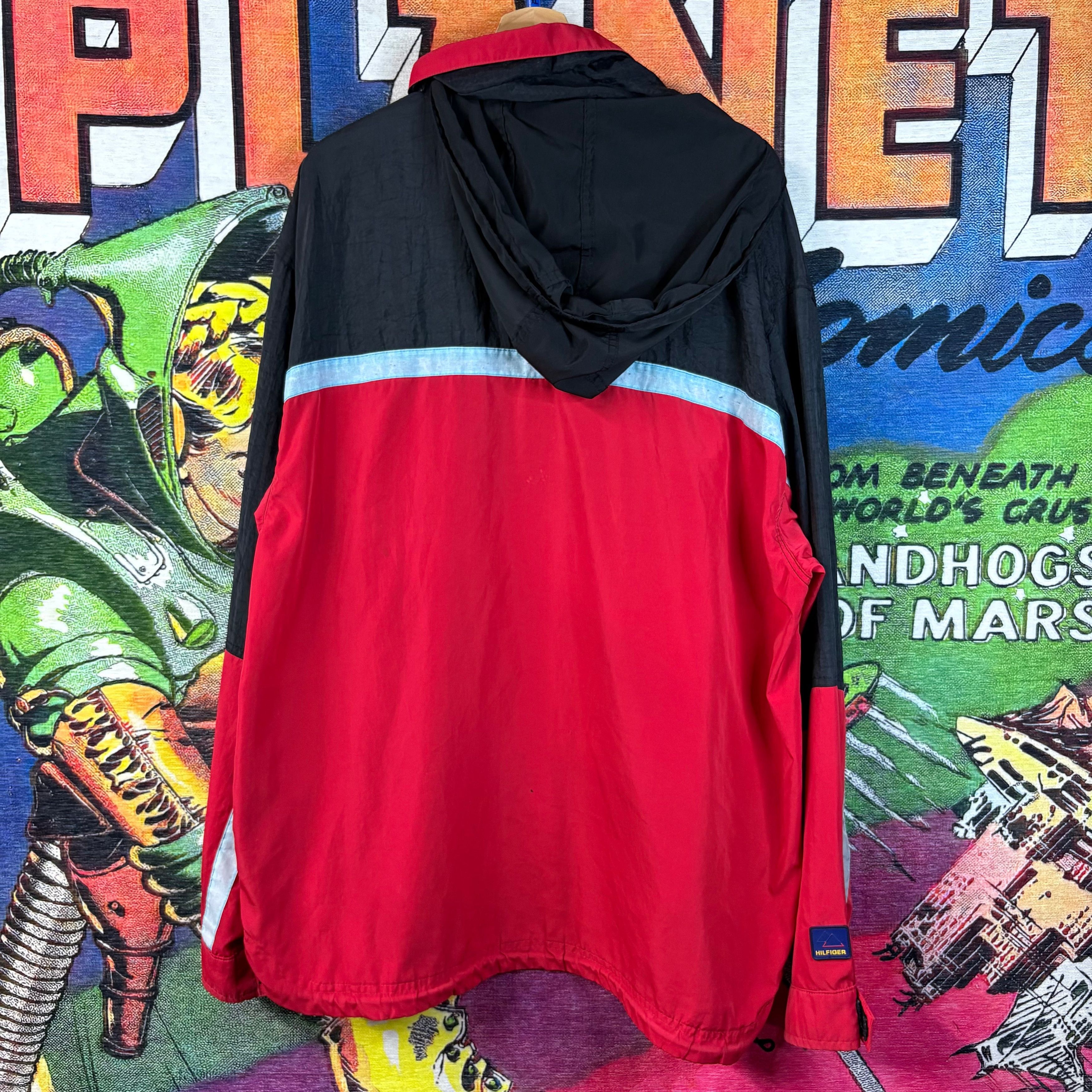 Tommy Hilfiger Vintage 90s Tommy Hilfiger Athletic Gear Nylon Windbreaker Size US XL / EU 56 / 4 - 3 Thumbnail