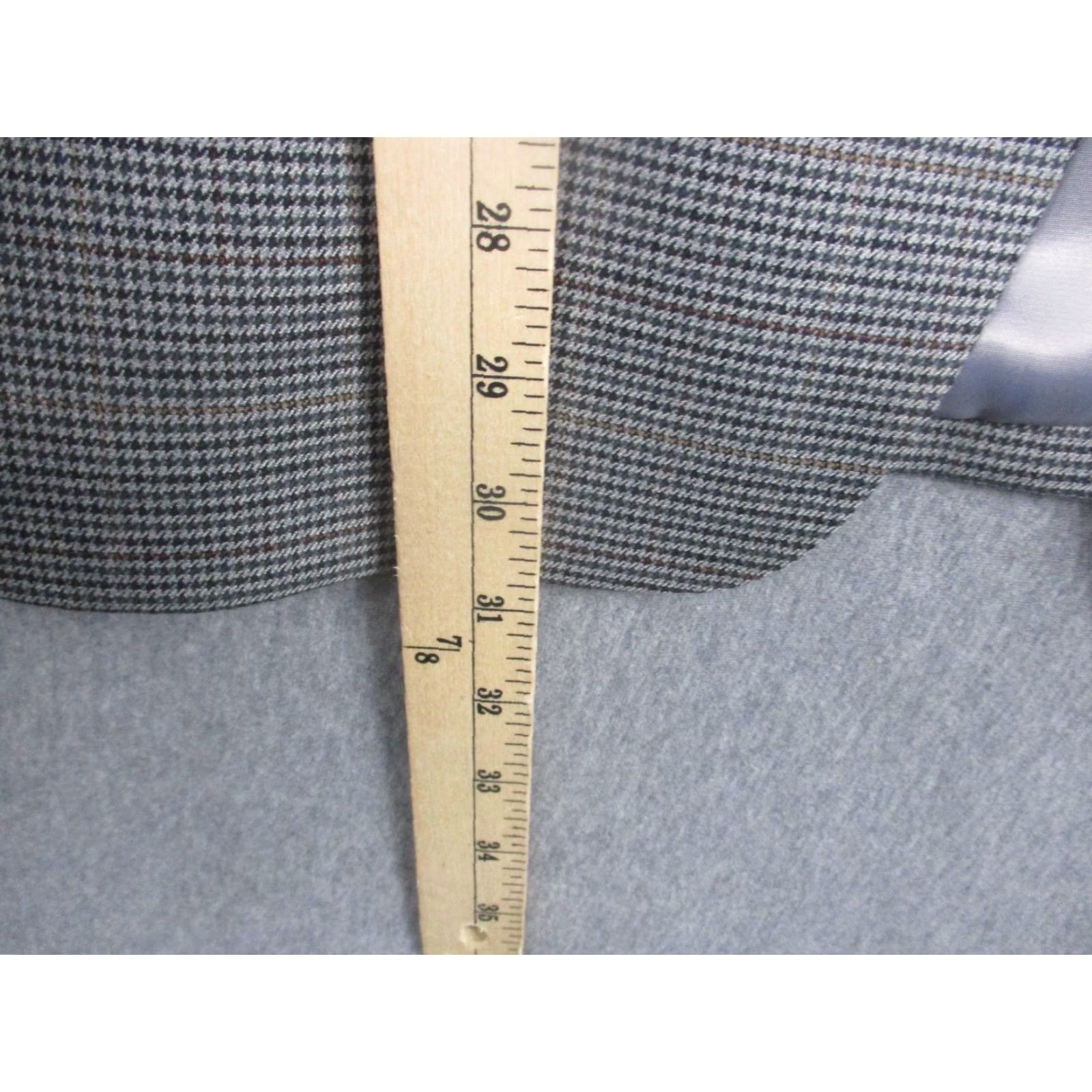 Ralph Lauren Lauren Ralph Lauren Blazer Mens 42R Gray Check Two Button Sport Coat Jacket Size 42R - 3 Thumbnail