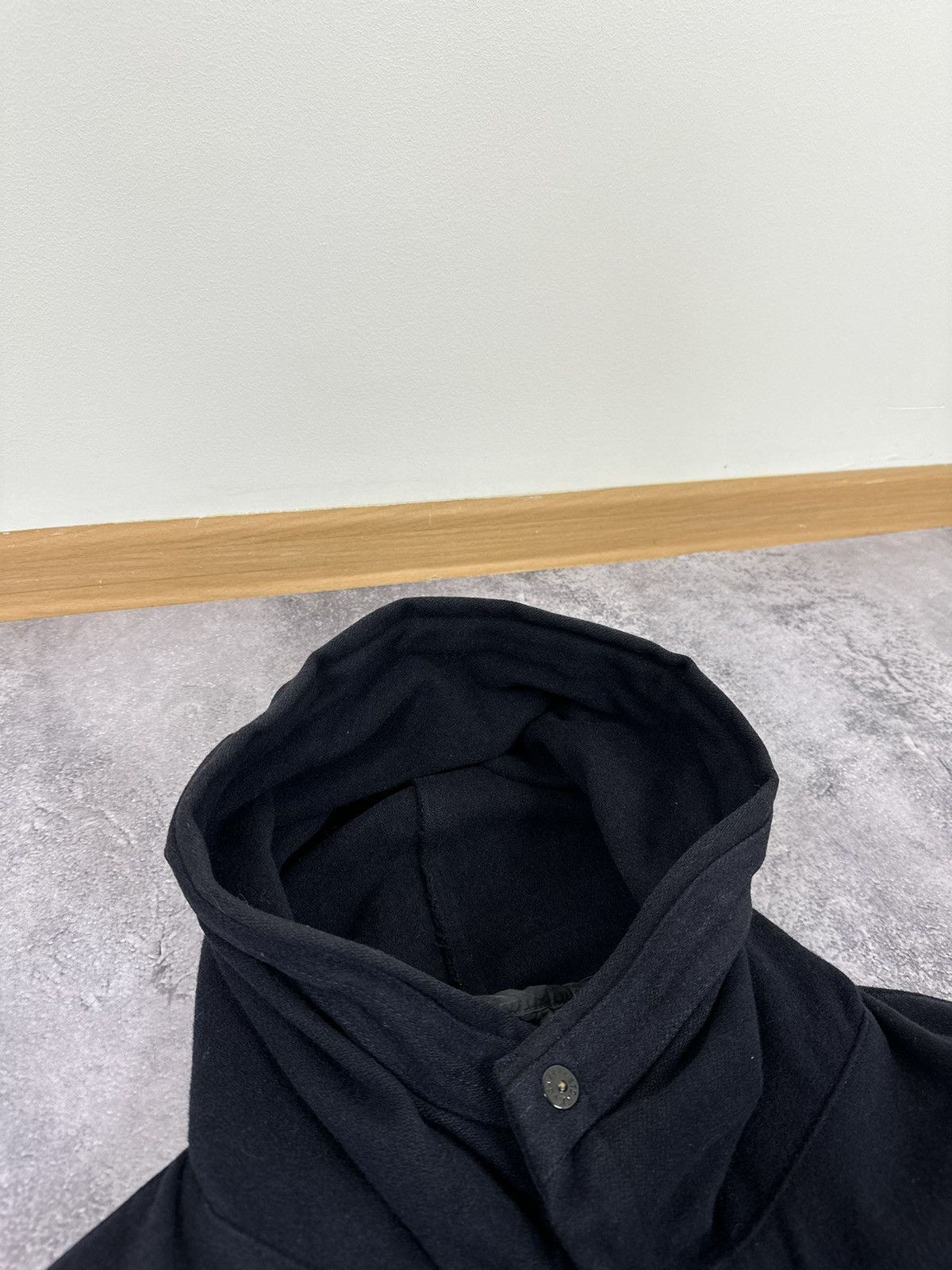 Massimo Osti Vintage 1998 Stone Island Archival Wool Hooded Long Coat Size US XL / EU 56 / 4 - 12 Thumbnail