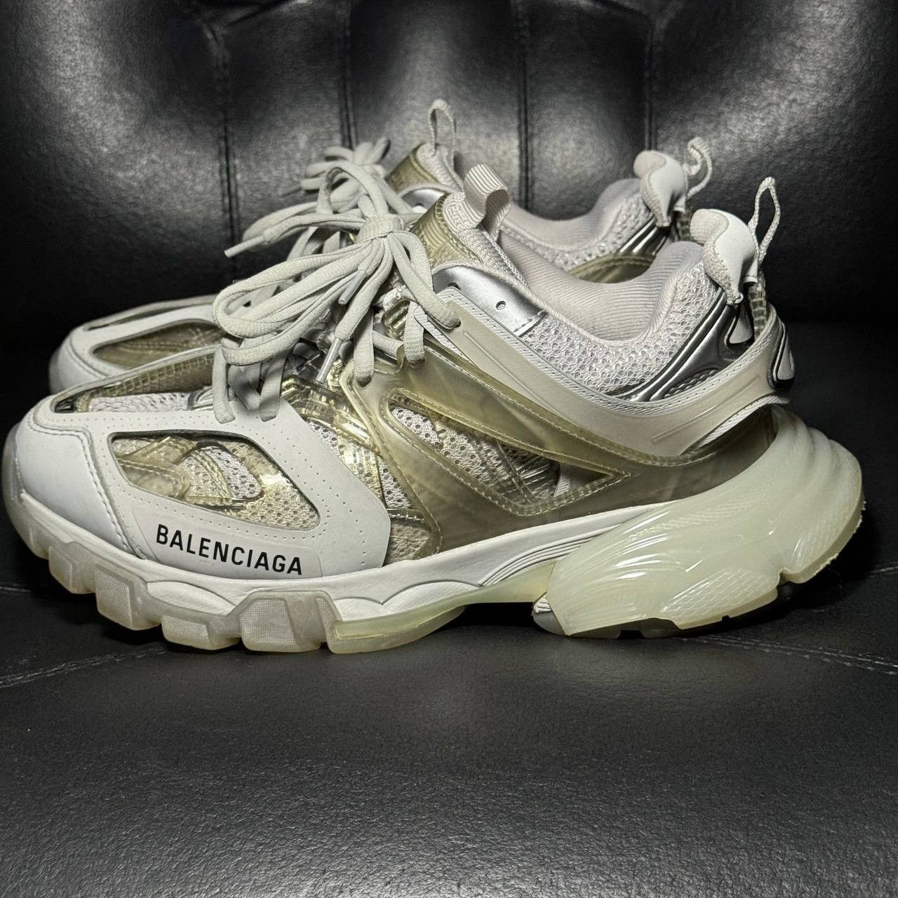 Balenciaga Balenciaga track 1 clear sole gray Size US 4.5 / IT 34.5 - 3 Thumbnail