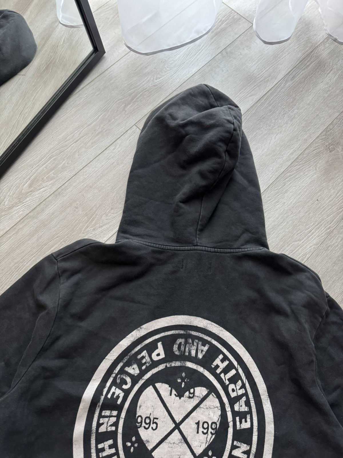 Allsaints Allsaints Grey Over Size Hoodie Unity Lips & Mouth Hoodie Size US M / EU 48-50 / 2 - 4 Thumbnail