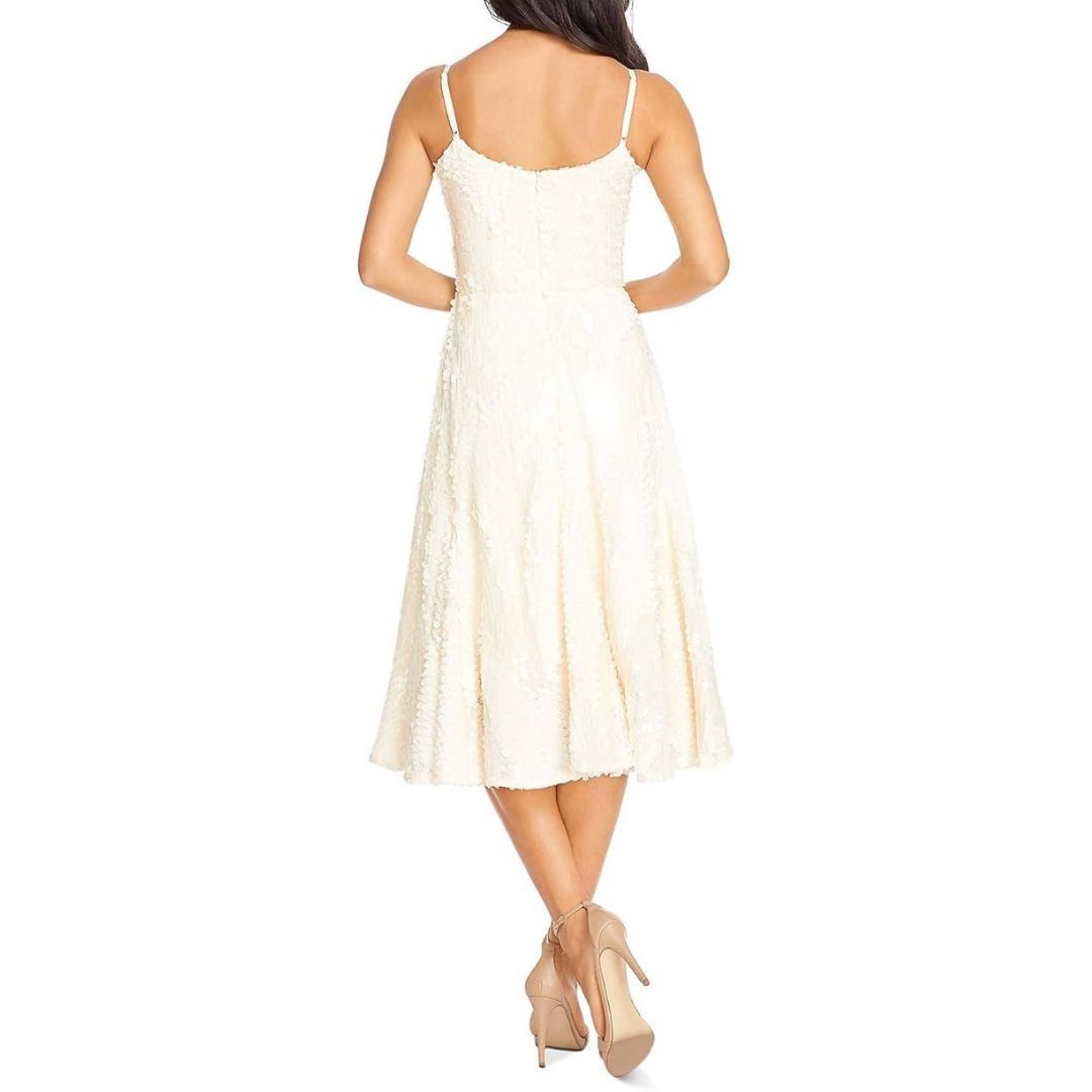 Dress the Population Dress the Population Flora Sequin Fit & Flare Midi Dress Size S / US 4 / IT 40 - 3 Thumbnail