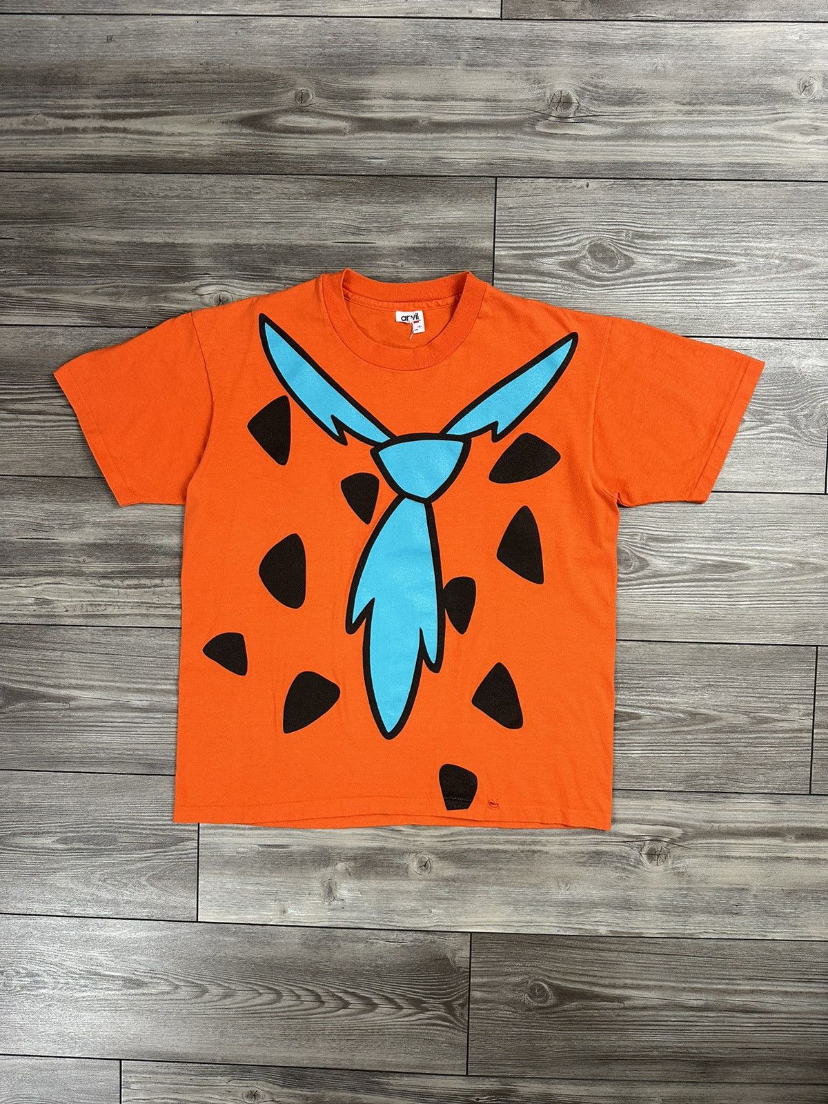 Anvil × Vintage Vintage Flintstones Fred Tie T Shirt Size US L / EU 52-54 / 3 - 1 Thumbnail