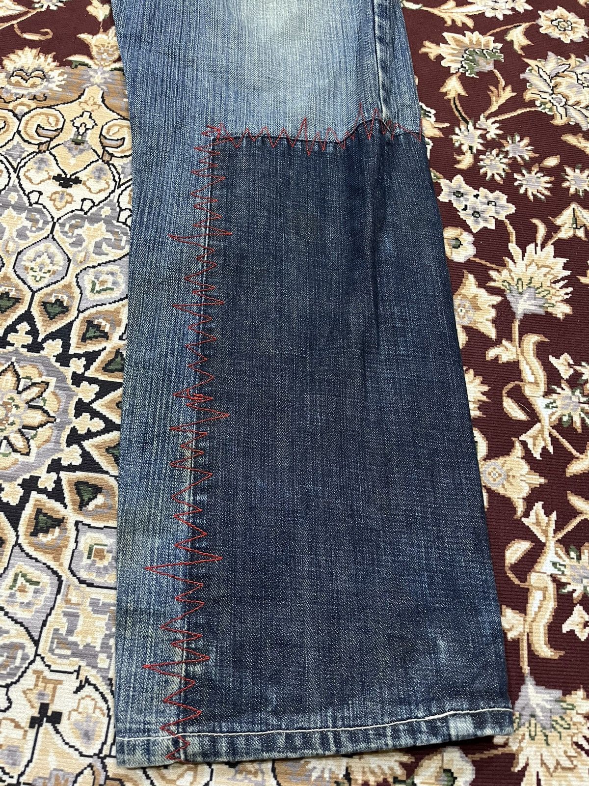 Swagger Swagger Japanese Brand Patchwork Denim Size US 34 / EU 50 - 4 Thumbnail