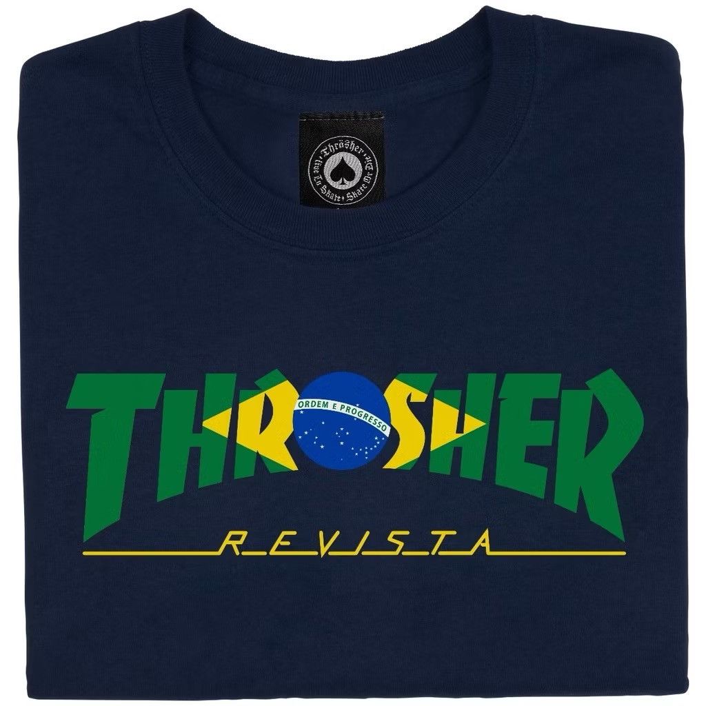 Thrasher Thrasher Brazil Revista Tee Size US M / EU 48-50 / 2 - 2 Thumbnail