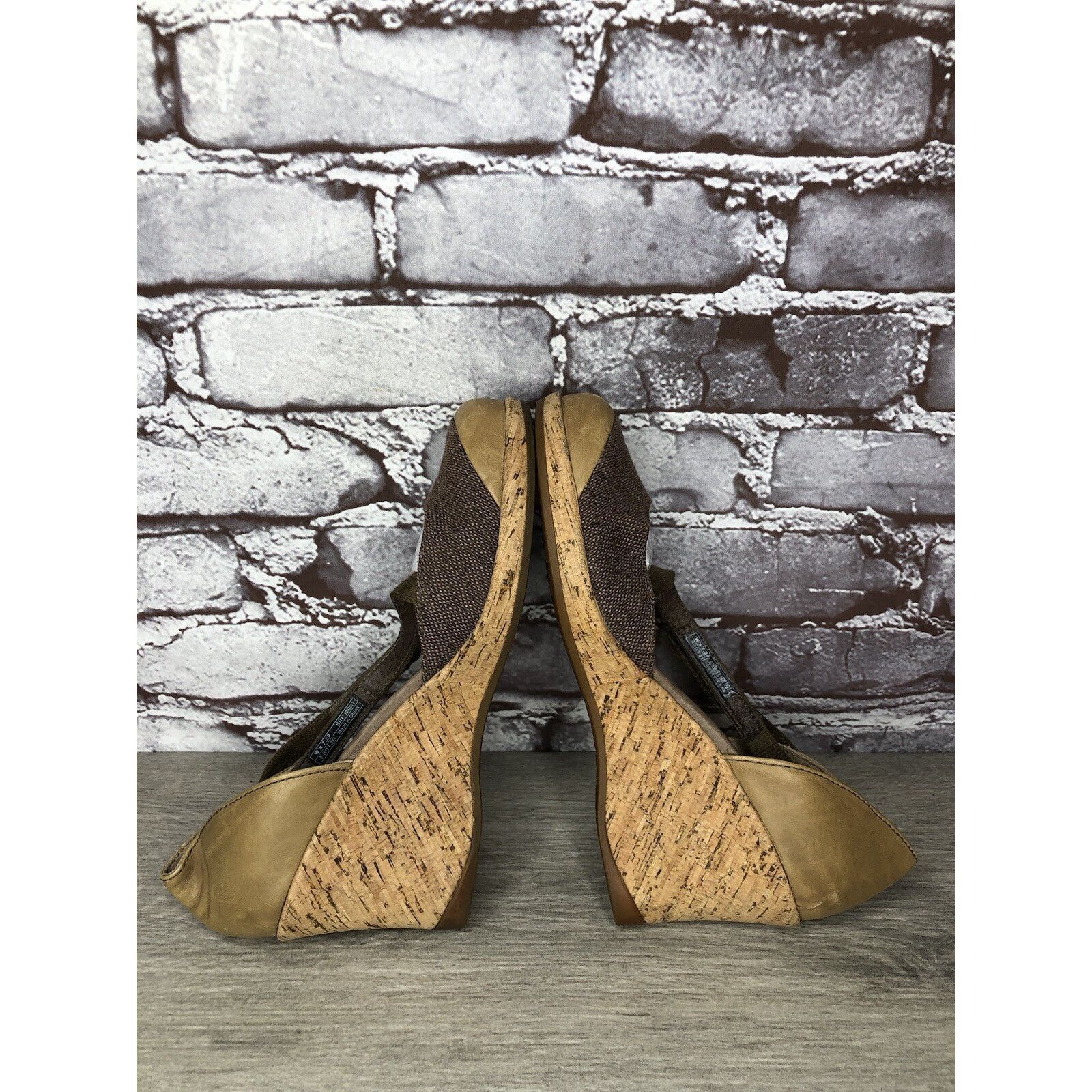Teva Teva Riviera Grey Brown Mary Jane Cork Wedge Shoes Women 7.5 Size US 7.5 / IT 37.5 - 7 Thumbnail