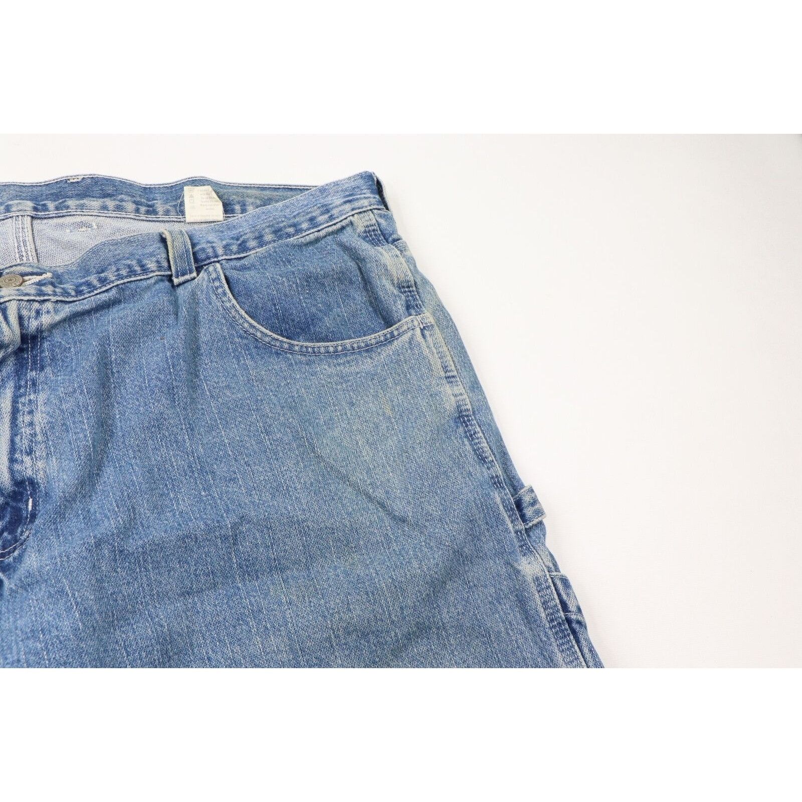 Vintage Vintage 90s Streetwear Thrashed Wide Leg Baggy Jeans Size 44 - 7 Thumbnail