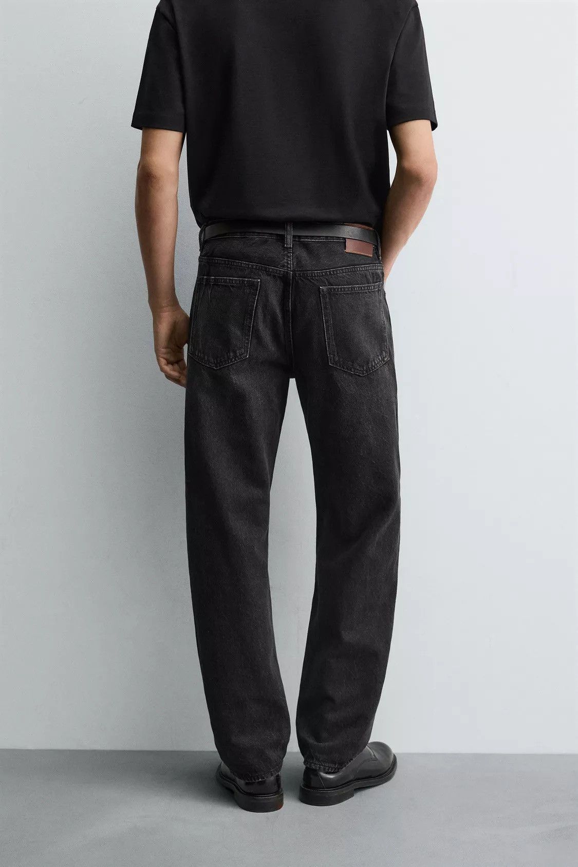 Zara Zara Straight Fit Denim Jeans Charcoal Vintage Black Size 29 Size US 29 - 10 Thumbnail