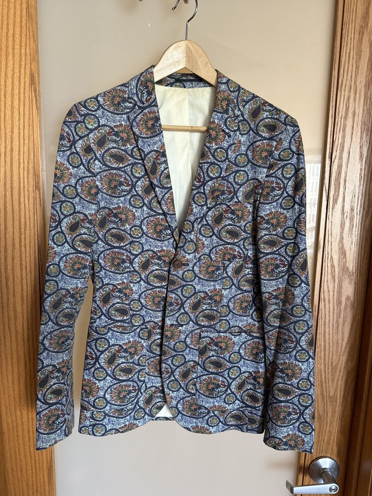 Topman Patterned Blazer Size 34R - 1 Thumbnail