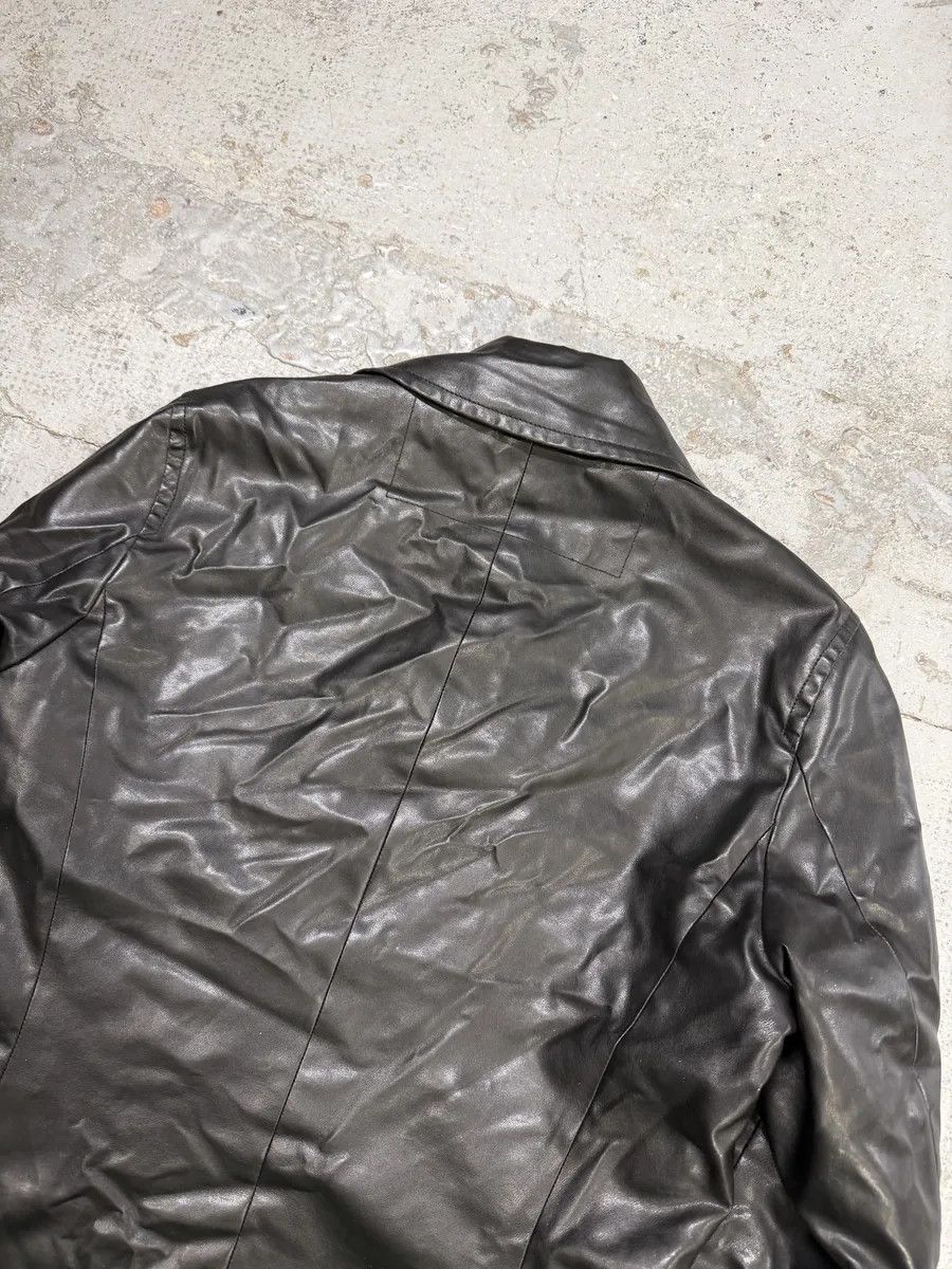 Dirk Bikkembergs 2000s Bikkembergs Black Faux Leather Buttoned Jacket Size US M / EU 48-50 / 2 - 3 Thumbnail