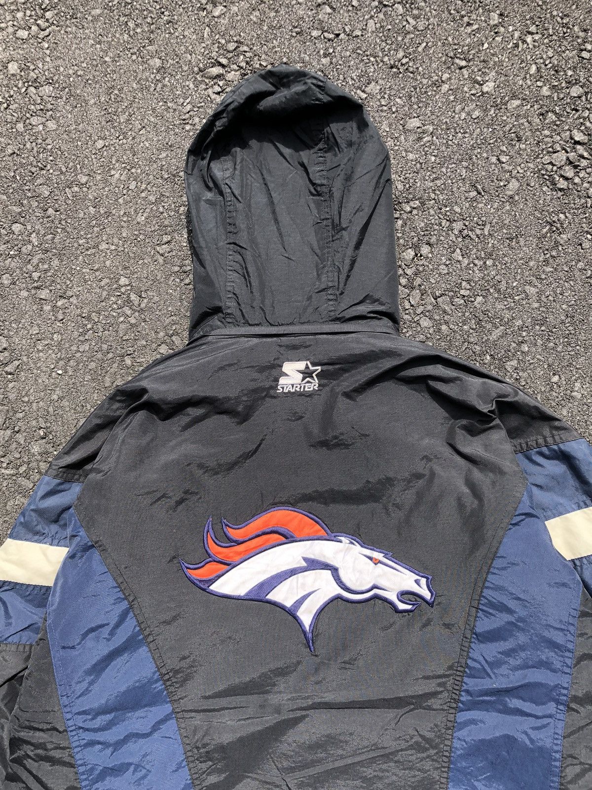Vintage Vintage 90s Starter NFL Denver Broncos Hooded Jacket Size US XXL / EU 58 / 5 - 2 Thumbnail