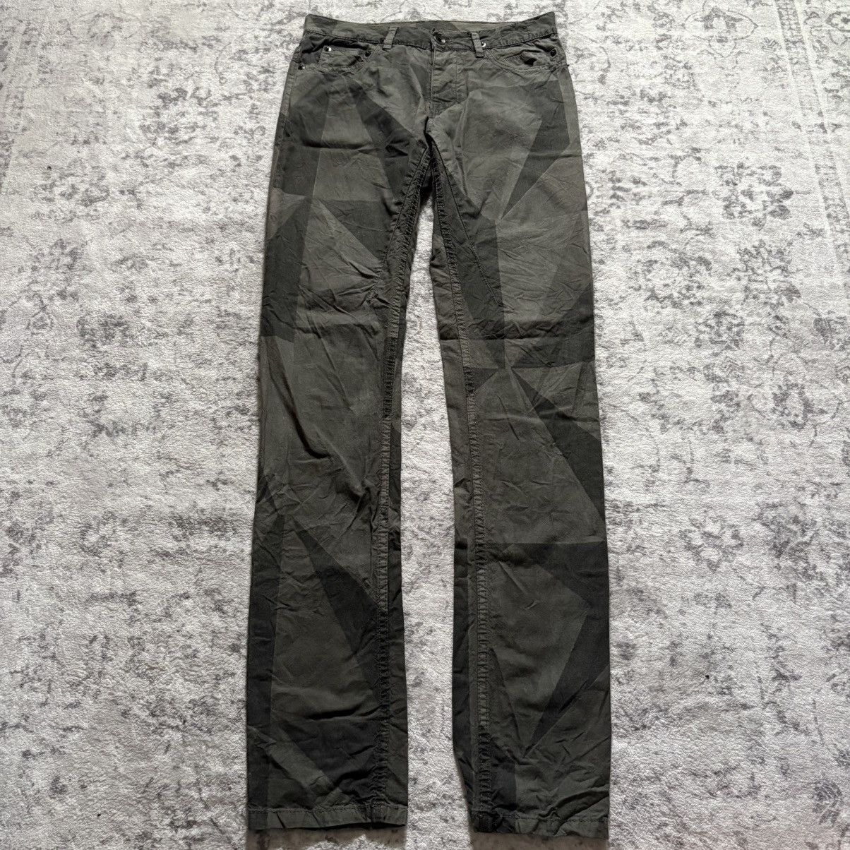 Rick Owens DRKSDHW Palm Geometric Detroit Cut Jeans 26