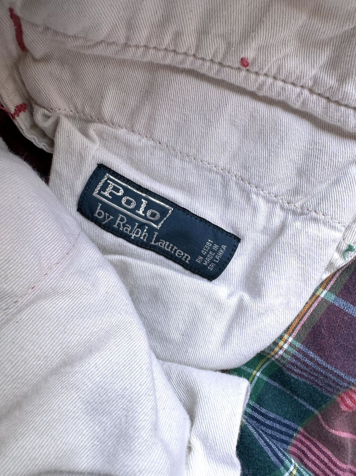 Lo Life × Polo Ralph Lauren × Vintage Vintage Polo Ralph Lauren Plaid Shorts 35 90s Drawstring Size US 35 - 3 Thumbnail