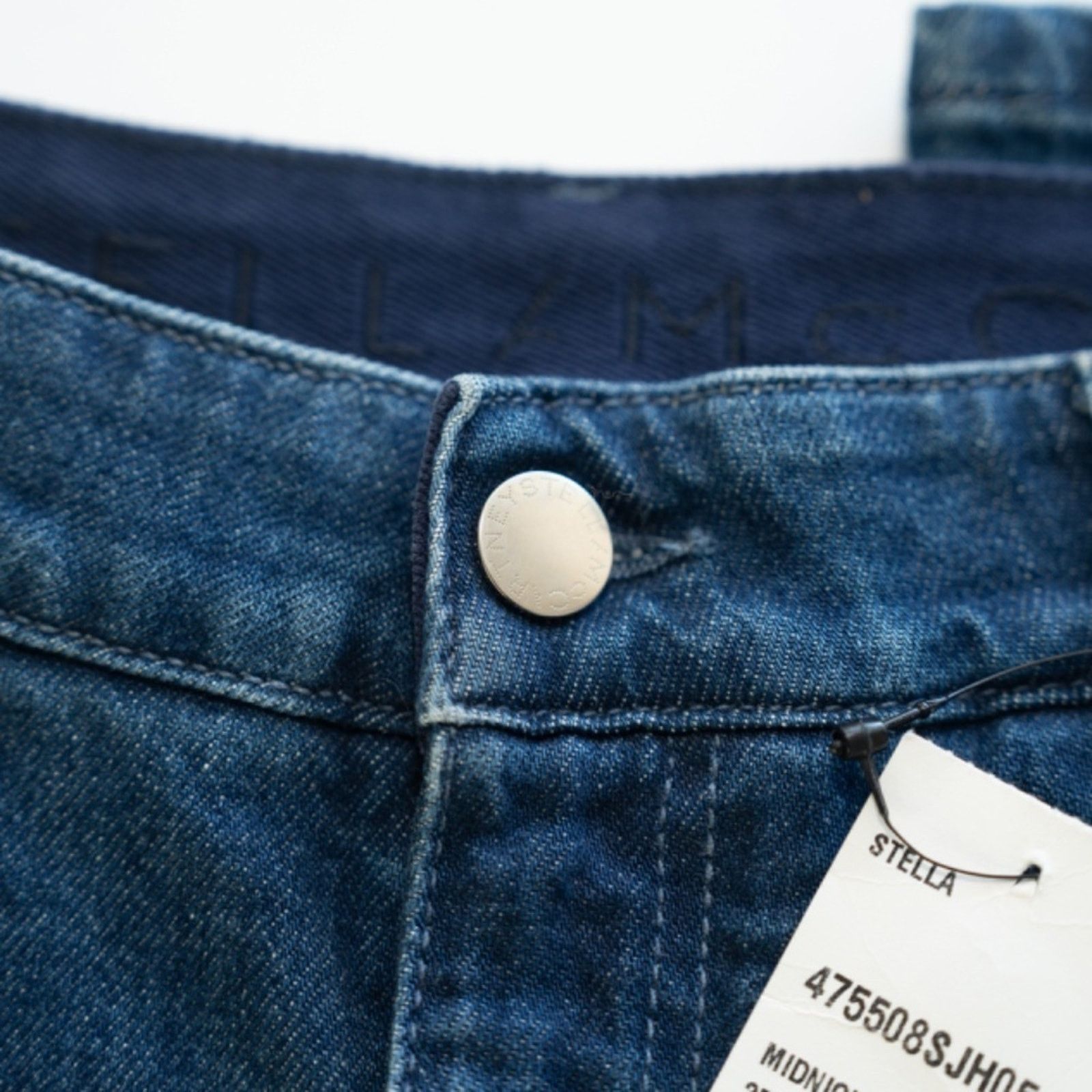 Stella McCartney Stella McCartney. Blue Star Print Denim Flared Jeans. Size 25" / US 0 / IT 36 - 7 Thumbnail