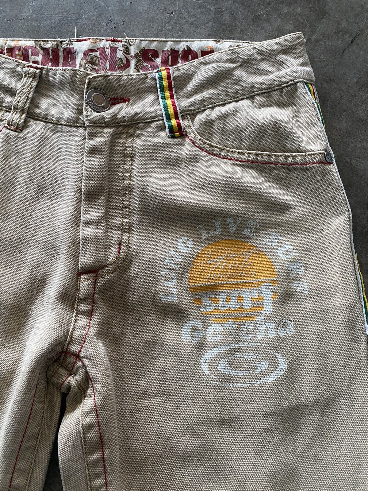 Gotcha × Hysteric Glamour × Tornado Mart Vintage Gotcha American Surf-wear Street Denim Size US 31 - 6 Thumbnail