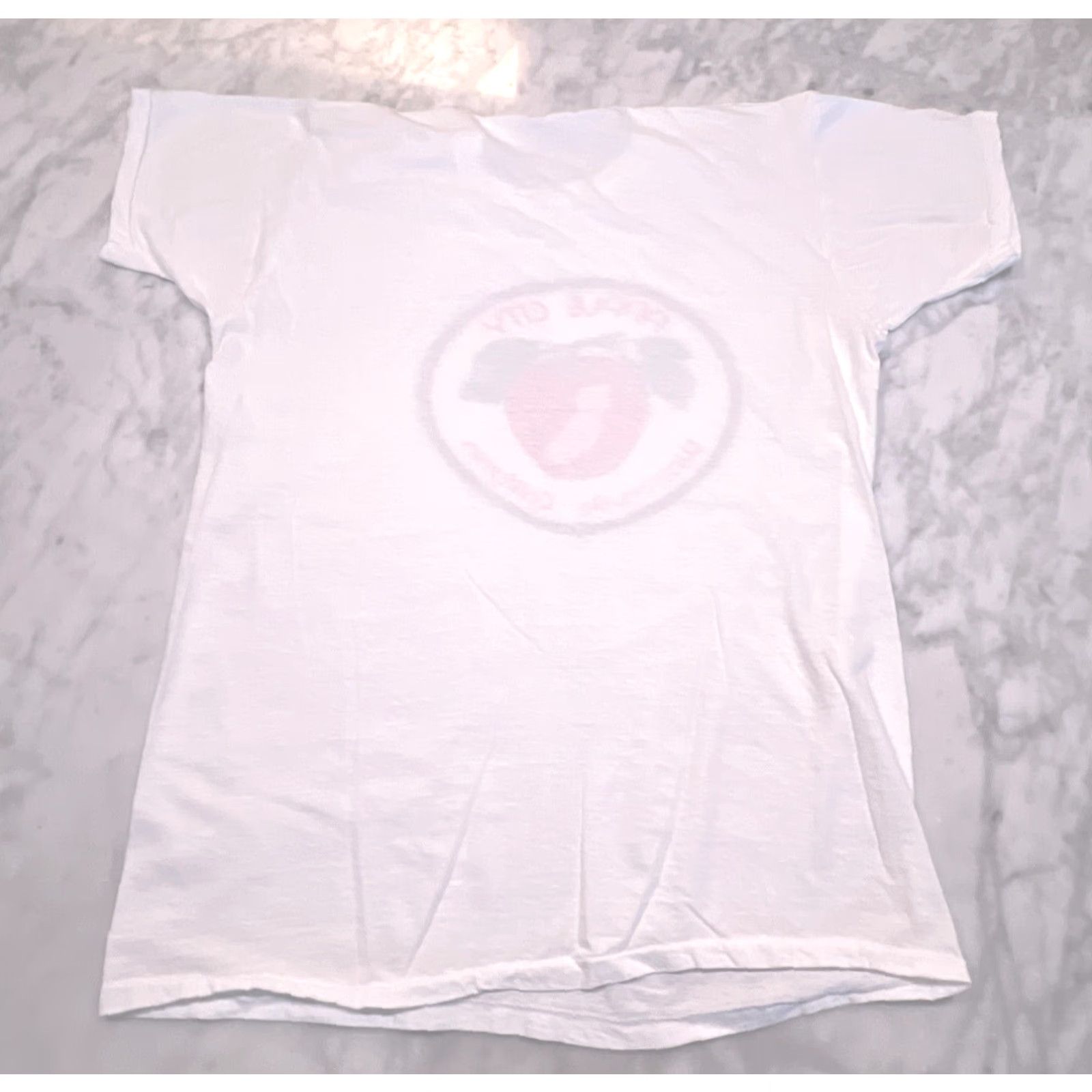 Apple VINTAGE 1980s Unisex Cotton Graphic T-Shirt XL White Apple City Watsonville California Short Sleeve Unbranded Summer Clothing Size US XL / EU 56 / 4 - 4 Thumbnail