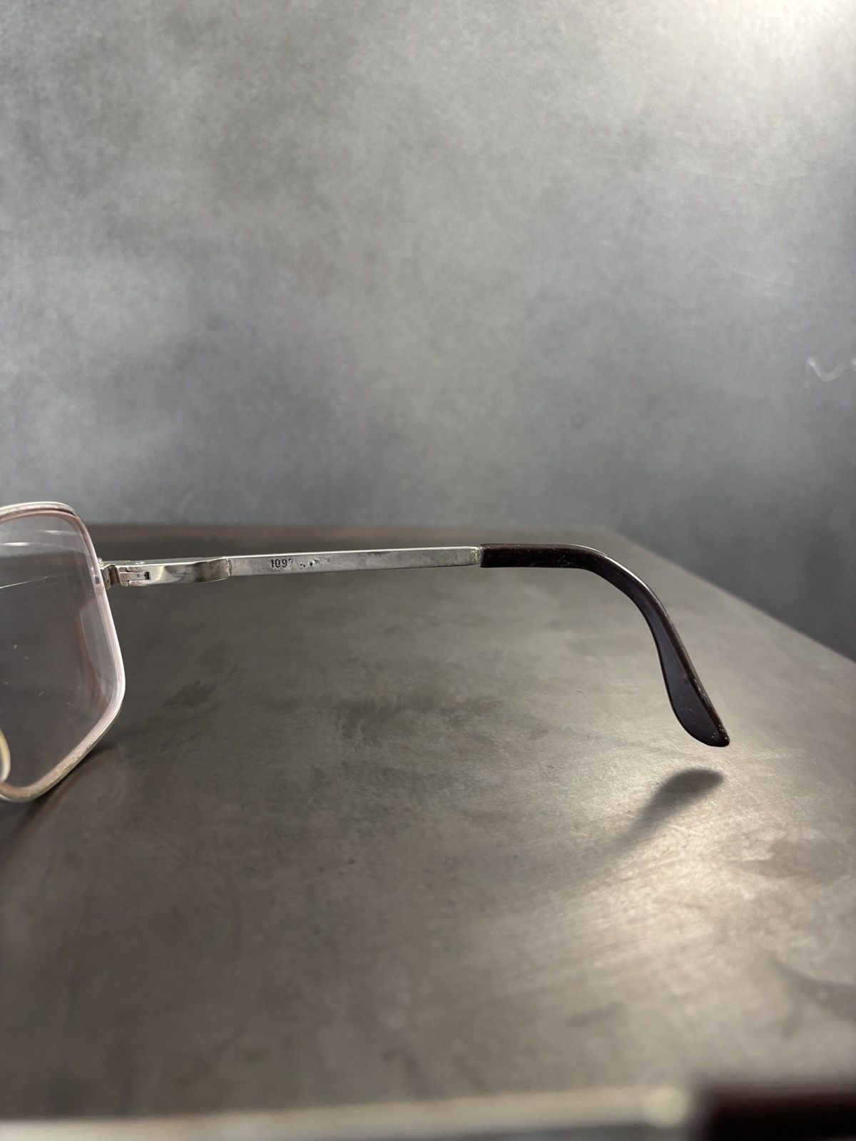 Vintage 1980s Eyeglasses Made in France 70s Vintage Frames Metal 80s Size ONE SIZE - 11 Thumbnail
