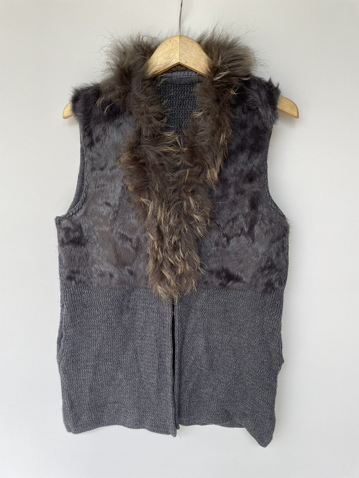 If Six Was Nine Vintage Y2K Crpped Faux Fur Vest LGB Style UNISEX