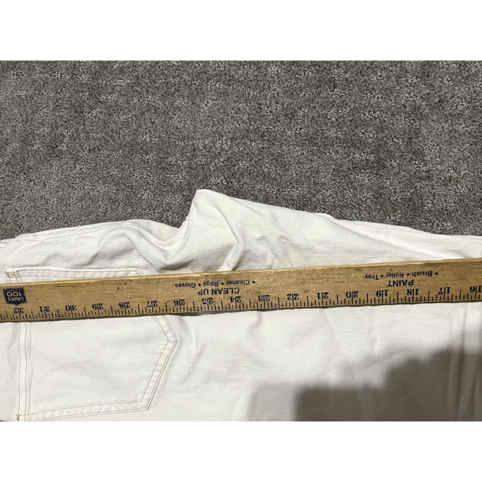 Gap VINTAGE Gap Cigarette Jeans Womens 0 White Denim Ankle Stretch High Rise 27.5in Classic Slim Size 25" / US 0 / IT 36 - 7 Thumbnail