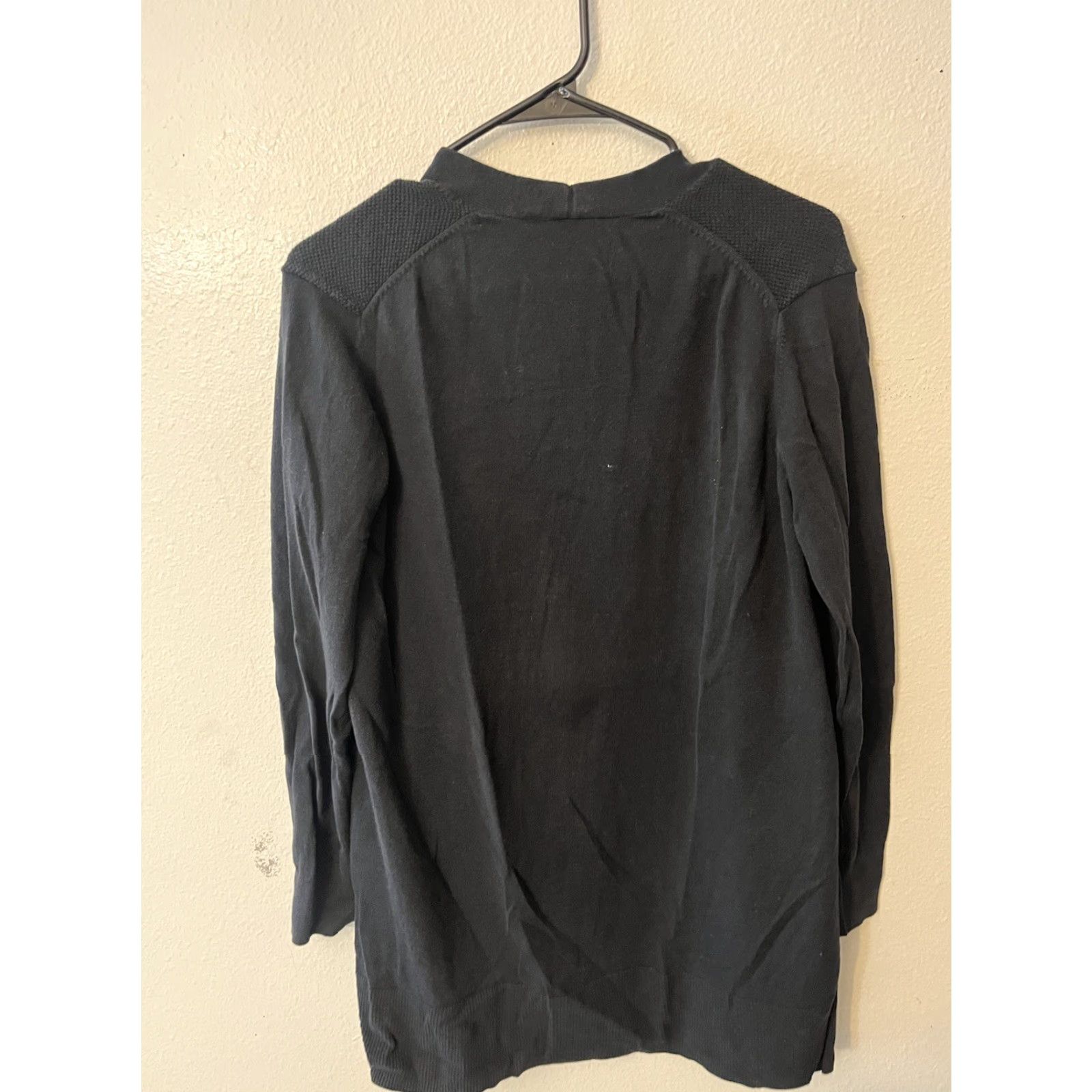 Gap VINTAGE Gap Women's Cardigan Sweater Narrow-Knit Short Sleeve Open Front Black 90s City Retro Fashion Size M / US 6-8 / IT 42-44 - 3 Thumbnail