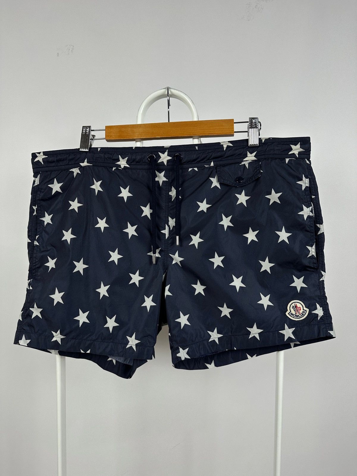 Moncler Moncler Boxer Mare Star Print Navy Blue Swimming Shorts Size US 36 / EU 52 - 1 Thumbnail