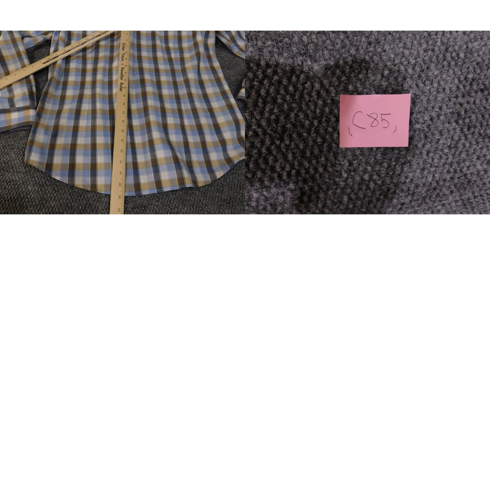 Hugo Boss HUGO BOSS Shirt Mens L Blue Brown Plaid Slim Fit Long Sleeve Button Front Size US L / EU 52-54 / 3 - 9 Thumbnail