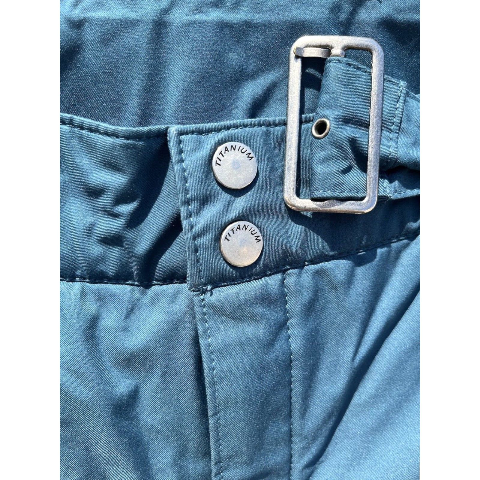 Vintage VINTAGE Women's Columbia Snow Pants Blue Lined S Winter Nylon Zip Rip Slopes USA Size 28" / US 6 / IT 42 - 3 Thumbnail