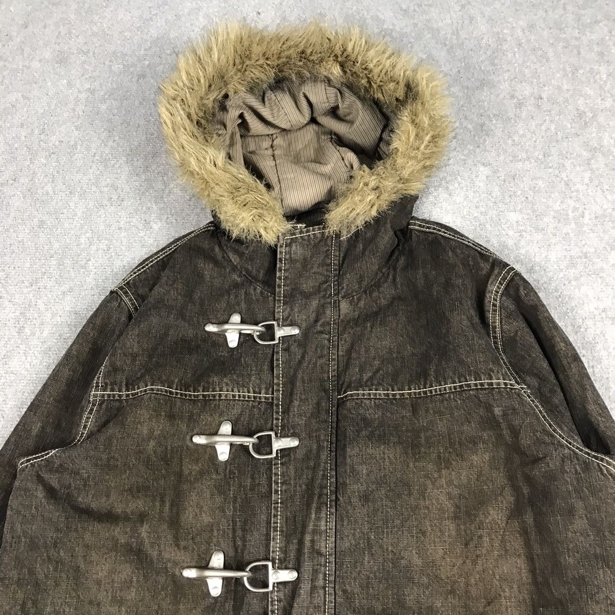 If Six Was Nine × Japanese Brand × Le Grande Bleu (L.G.B.) JAPAN STYLE ALLIX DESIGN FUR HOODIES SKULL JACKET Size US L / EU 52-54 / 3 - 4 Thumbnail