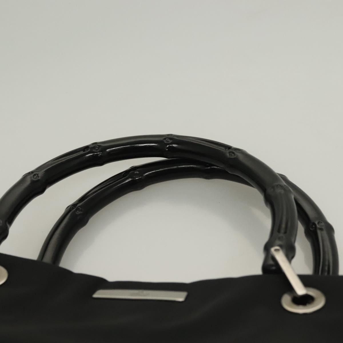 Gucci GUCCI Bamboo Hand Bag Nylon Black Silver 002 002 Size ONE SIZE - 8 Thumbnail