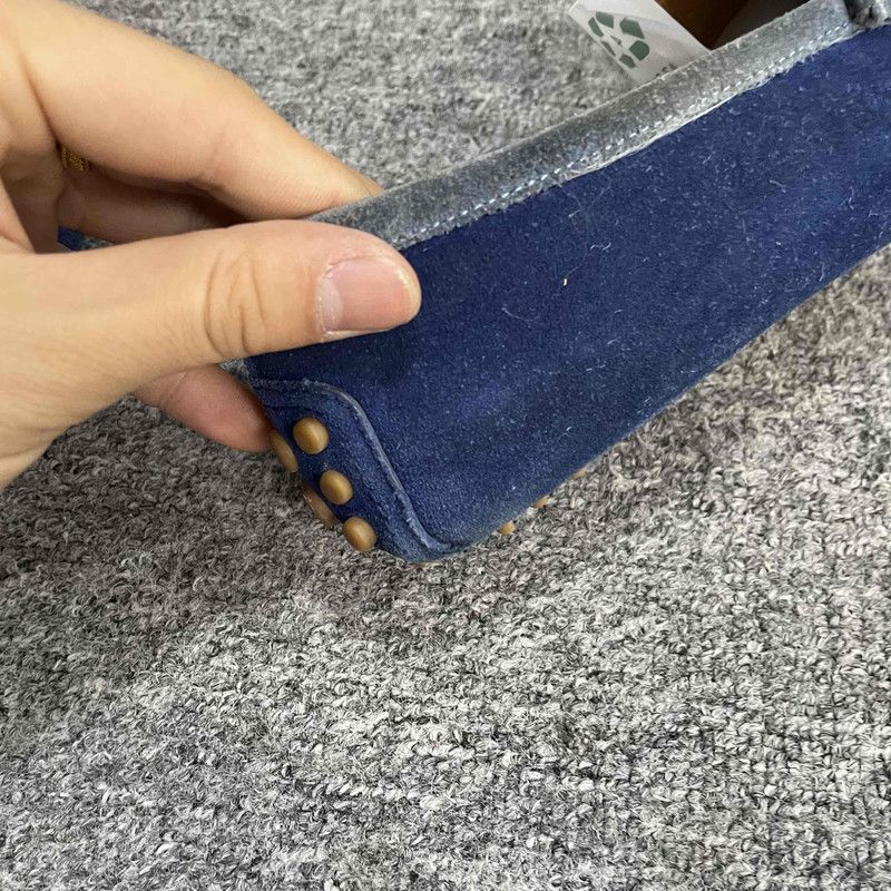 Gucci Gucci Navy Blue Suede Loafers with Silver Buckle -2508 Size US 9.5 / EU 42-43 - 1 Thumbnail