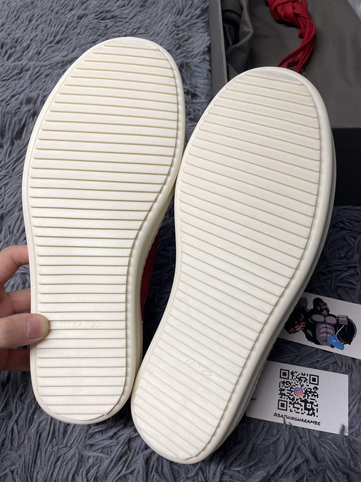Rick Owens Rick Owens Vintage Sneaks Suede Carnelian Milk Size US 14 / EU 47 - 5 Thumbnail