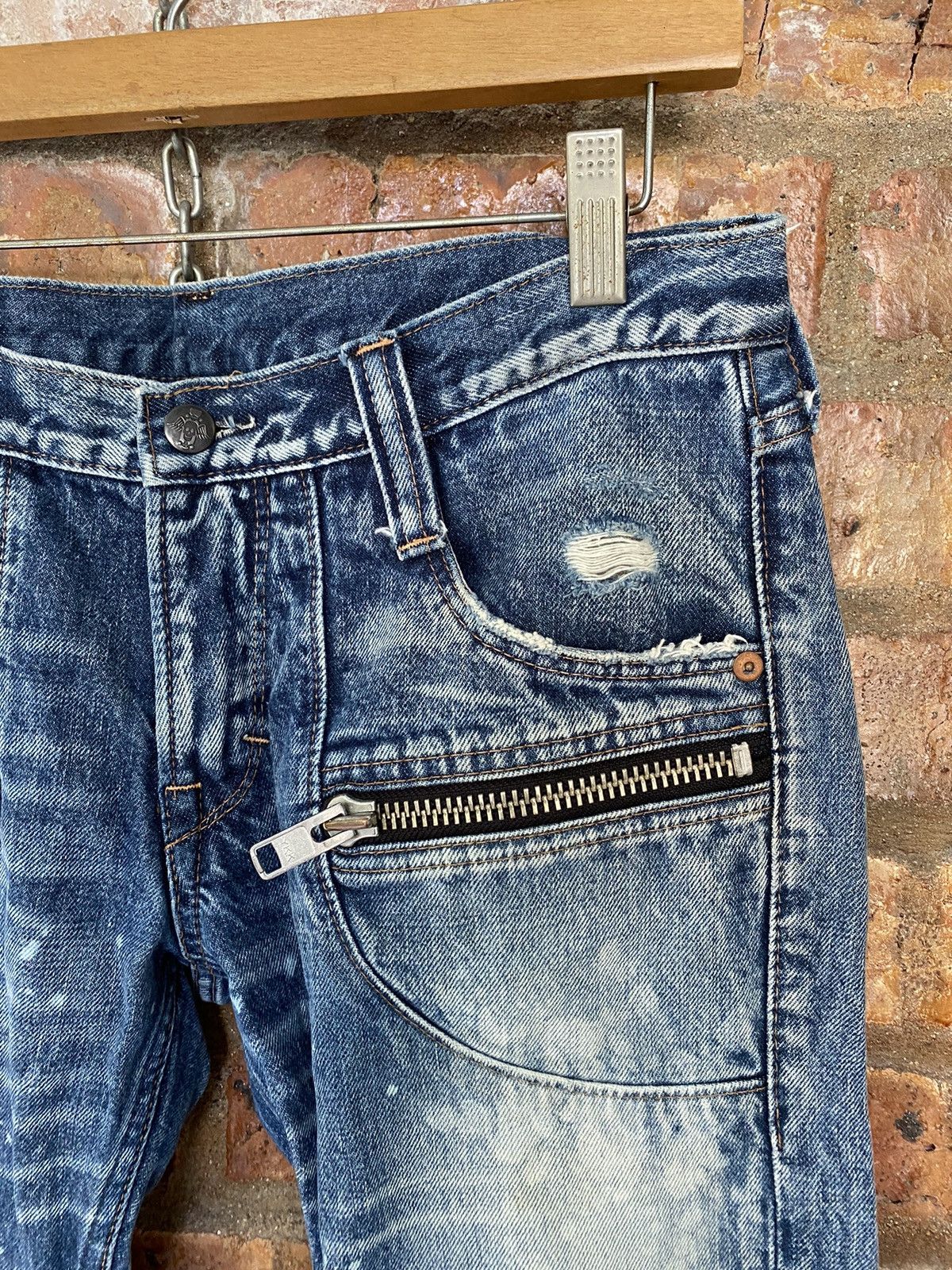 Hysteric Glamour RNA DNA Japan Large YKK Zipper Rider Racing denim Size 31" - 6 Thumbnail