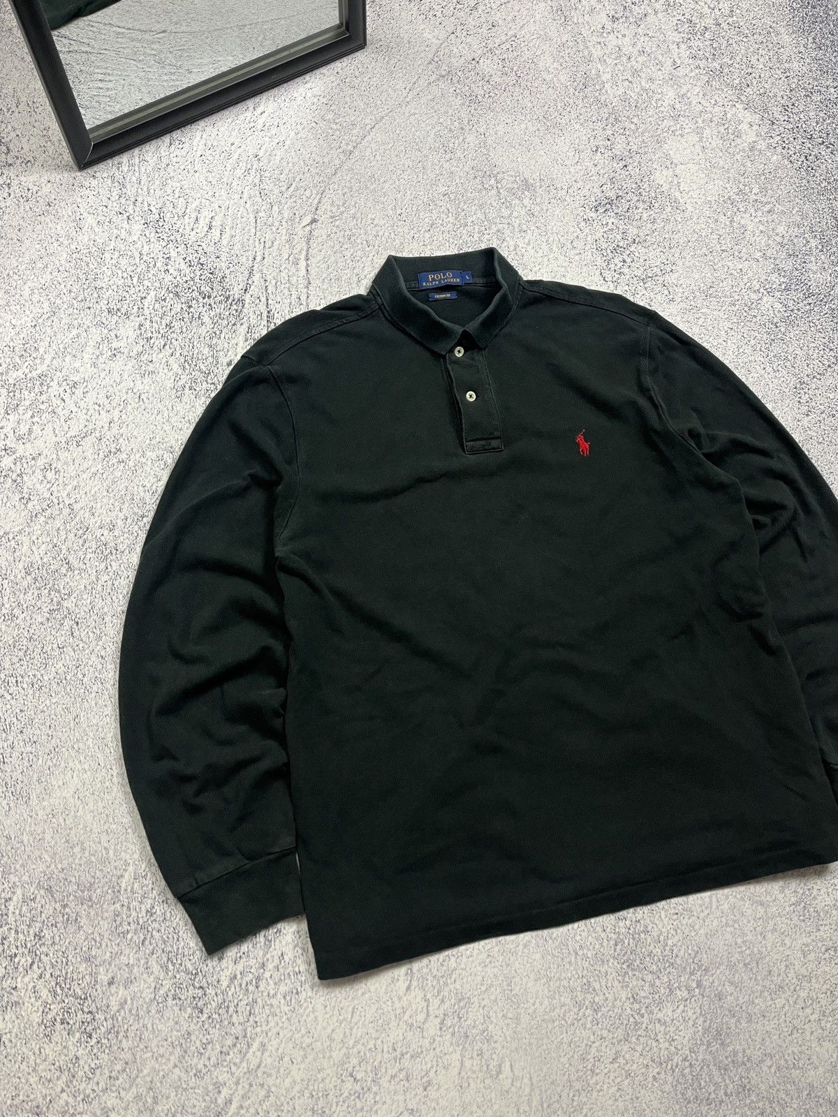 Polo Ralph Lauren × Ralph Lauren Polo Ralph Lauren Rugby Shirt Red Mini Pony Long Sleeve Rare Size US L / EU 52-54 / 3 - 2 Thumbnail
