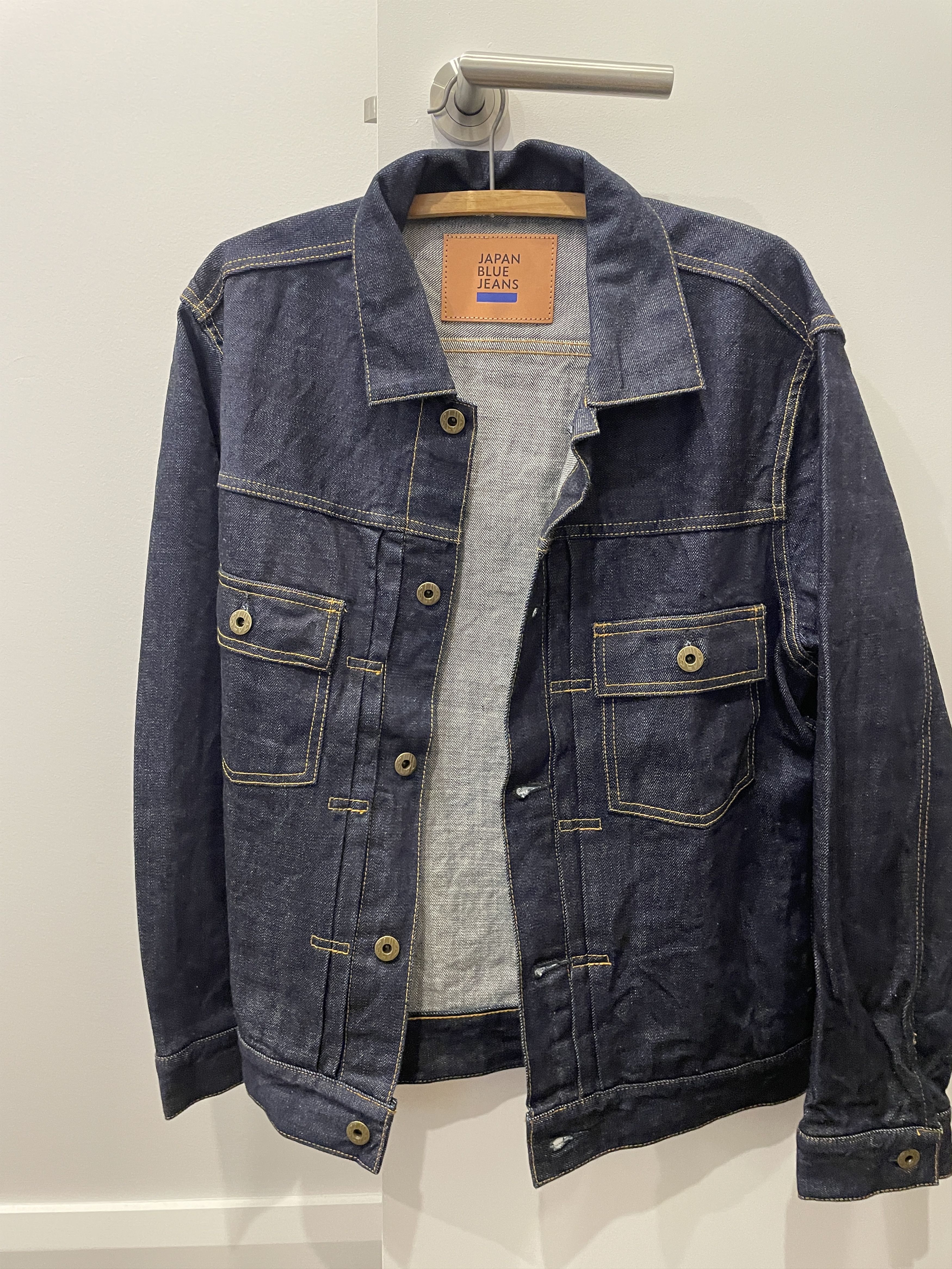 Japan Blue Jeans 13.5oz Suvin Gold Cotton Denim Jacket Size US M / EU 48-50 / 2 - 1 Thumbnail