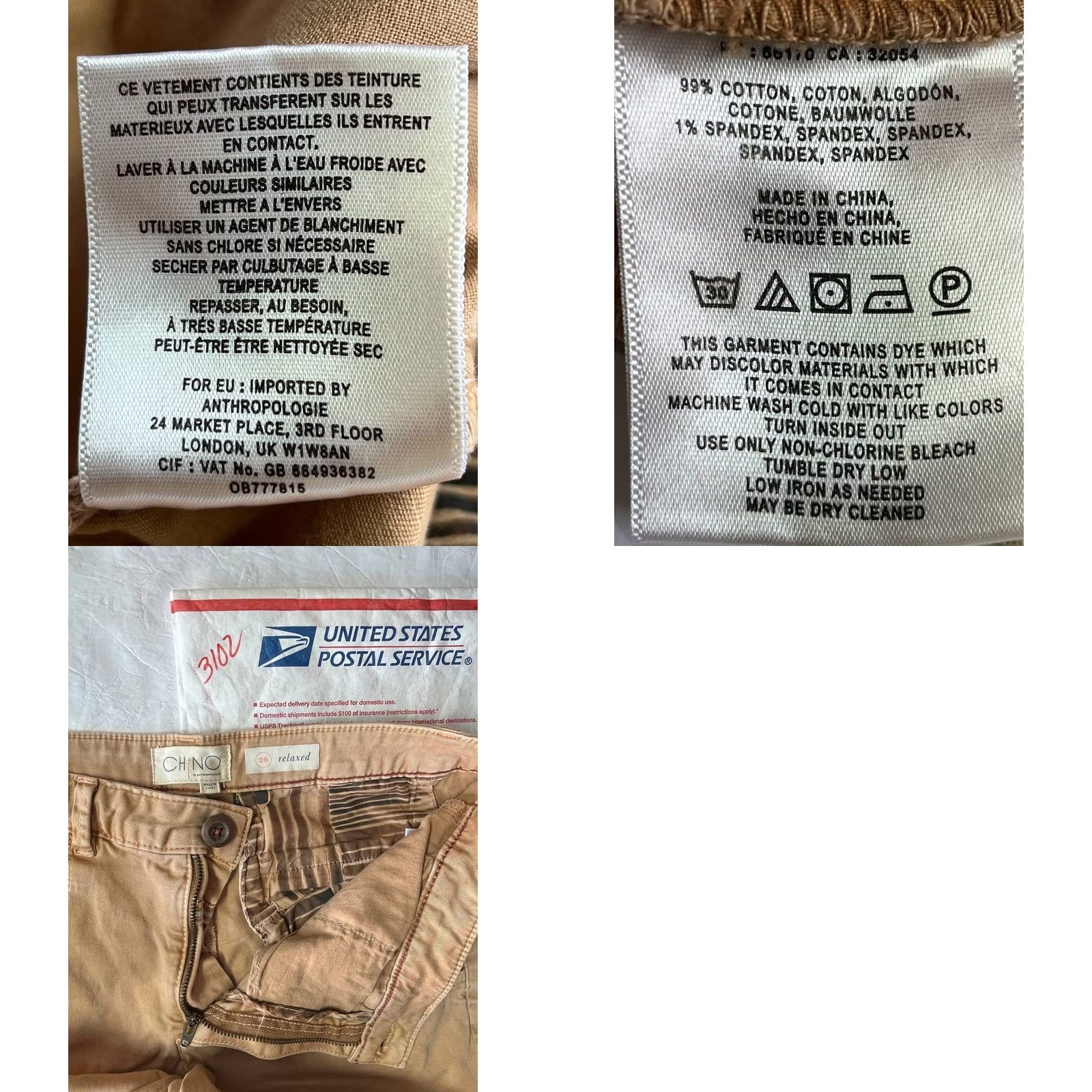 Anthropologie Anthropologie Chino Shorts Womens 28 Khaki Relaxed Stretch Cotton Blend Blue Front Zipper Casual Denim 7in Inseam Mens? No, Womens Size 28" / US 6 / IT 42 - 9 Thumbnail