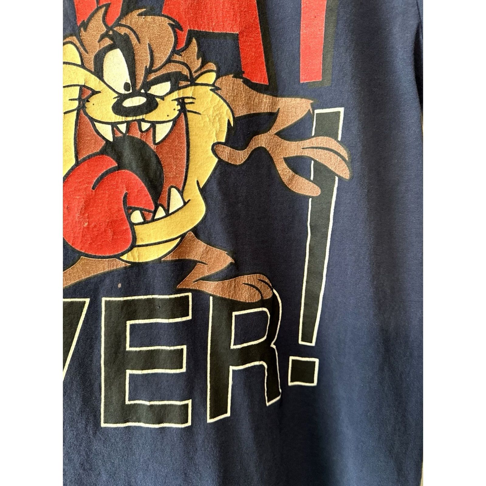 Vintage VINTAGE Looney Tunes T Shirt L Black Taz Tasmanian Devil 90s Cartoon USA Mens Size US L / EU 52-54 / 3 - 5 Thumbnail